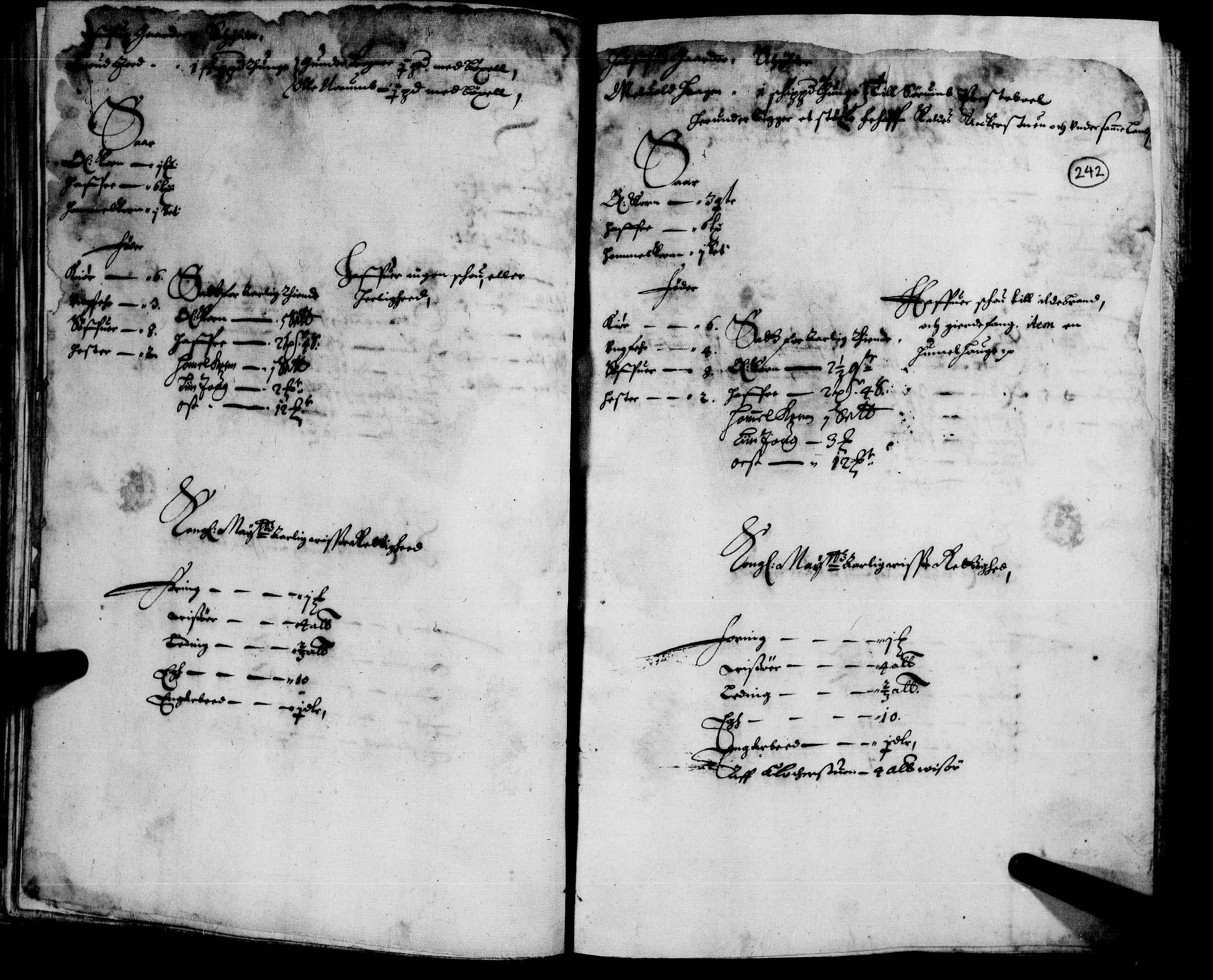 Rentekammeret inntil 1814, Realistisk ordnet avdeling, AV/RA-EA-4070/N/Nb/Nba/L0008: Nedre Romerike fogderi, 2. del, 1666, p. 241b-242a