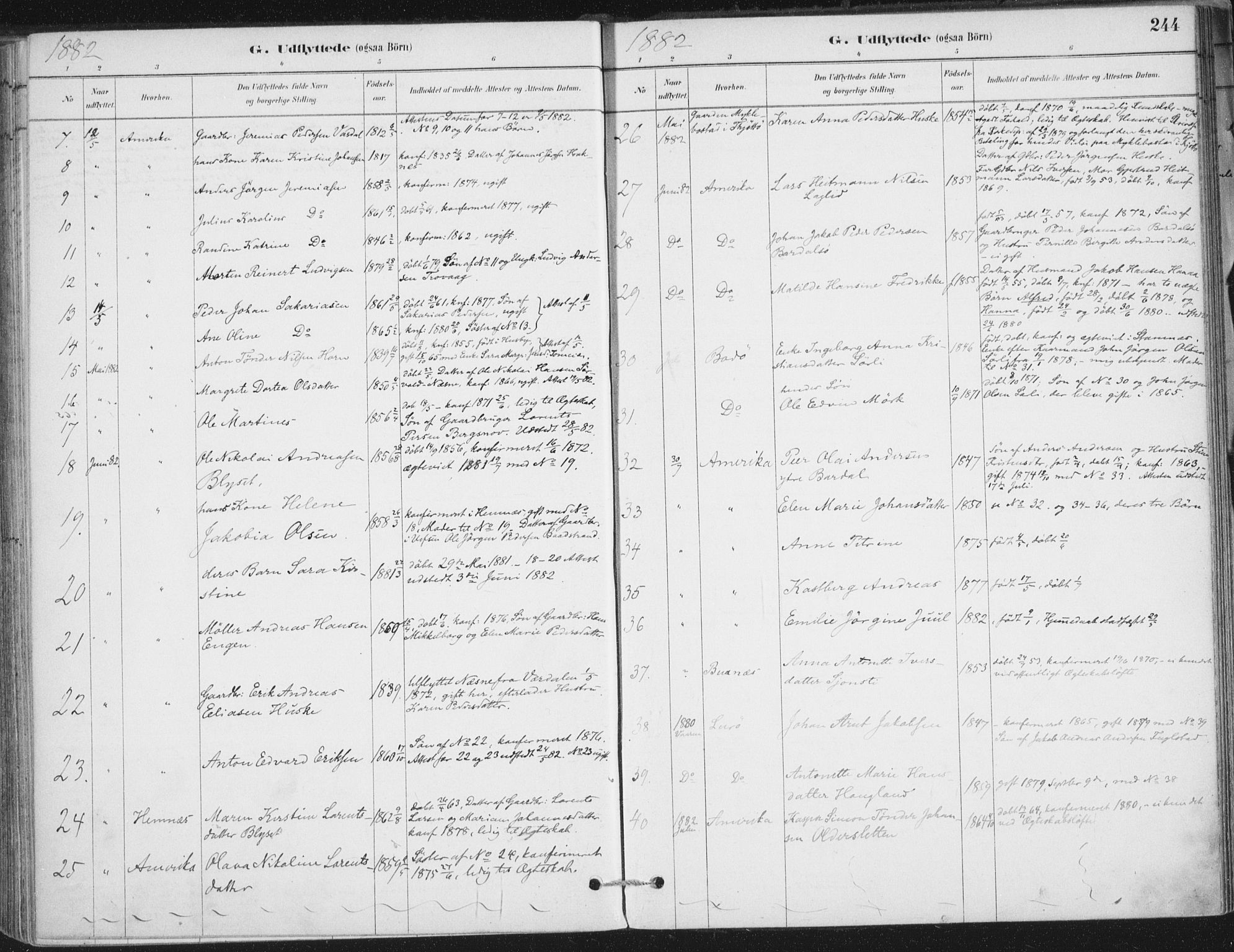 Ministerialprotokoller, klokkerbøker og fødselsregistre - Nordland, AV/SAT-A-1459/838/L0553: Parish register (official) no. 838A11, 1880-1910, p. 244