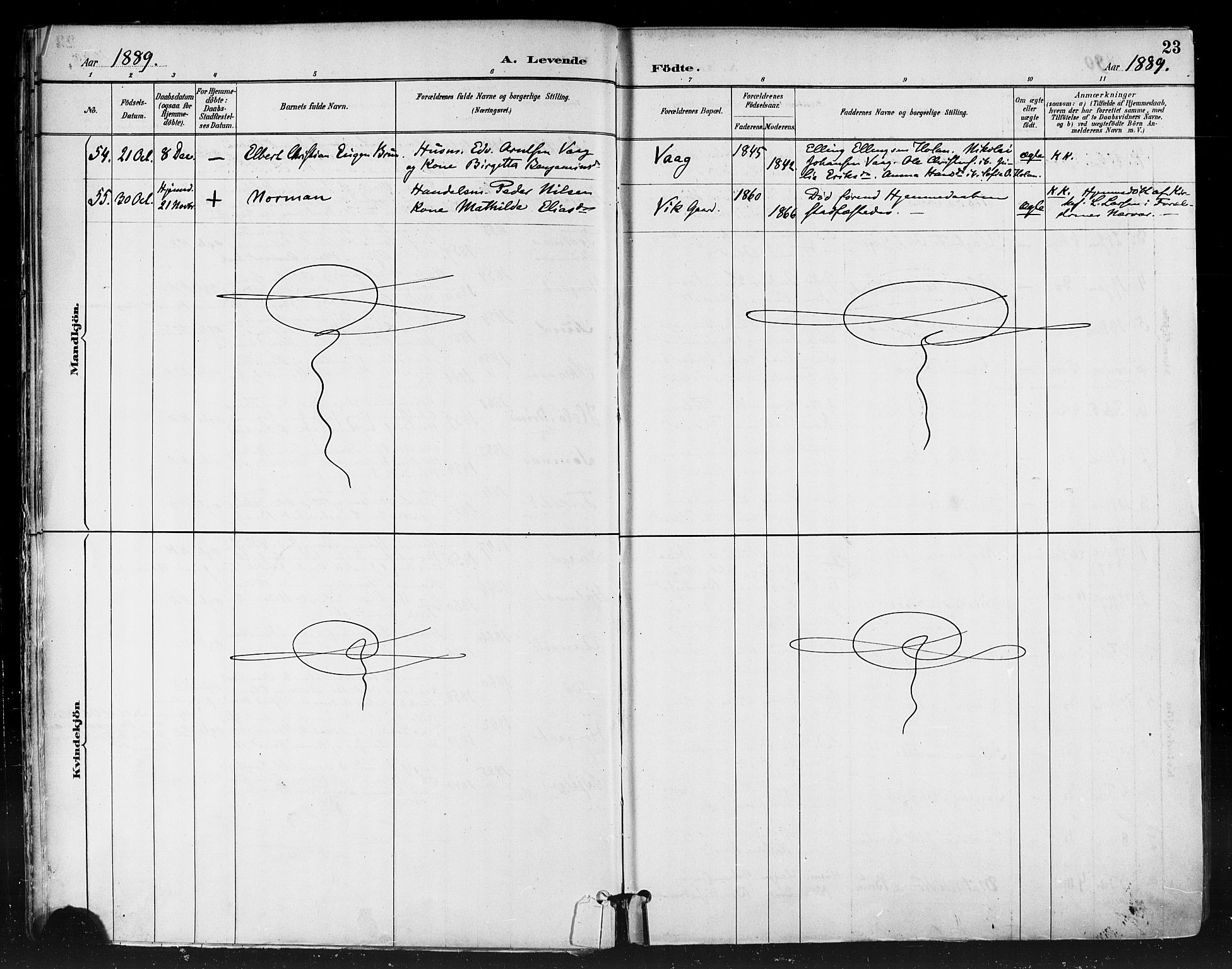 Ministerialprotokoller, klokkerbøker og fødselsregistre - Nordland, AV/SAT-A-1459/812/L0178: Parish register (official) no. 812A07, 1886-1900, p. 23