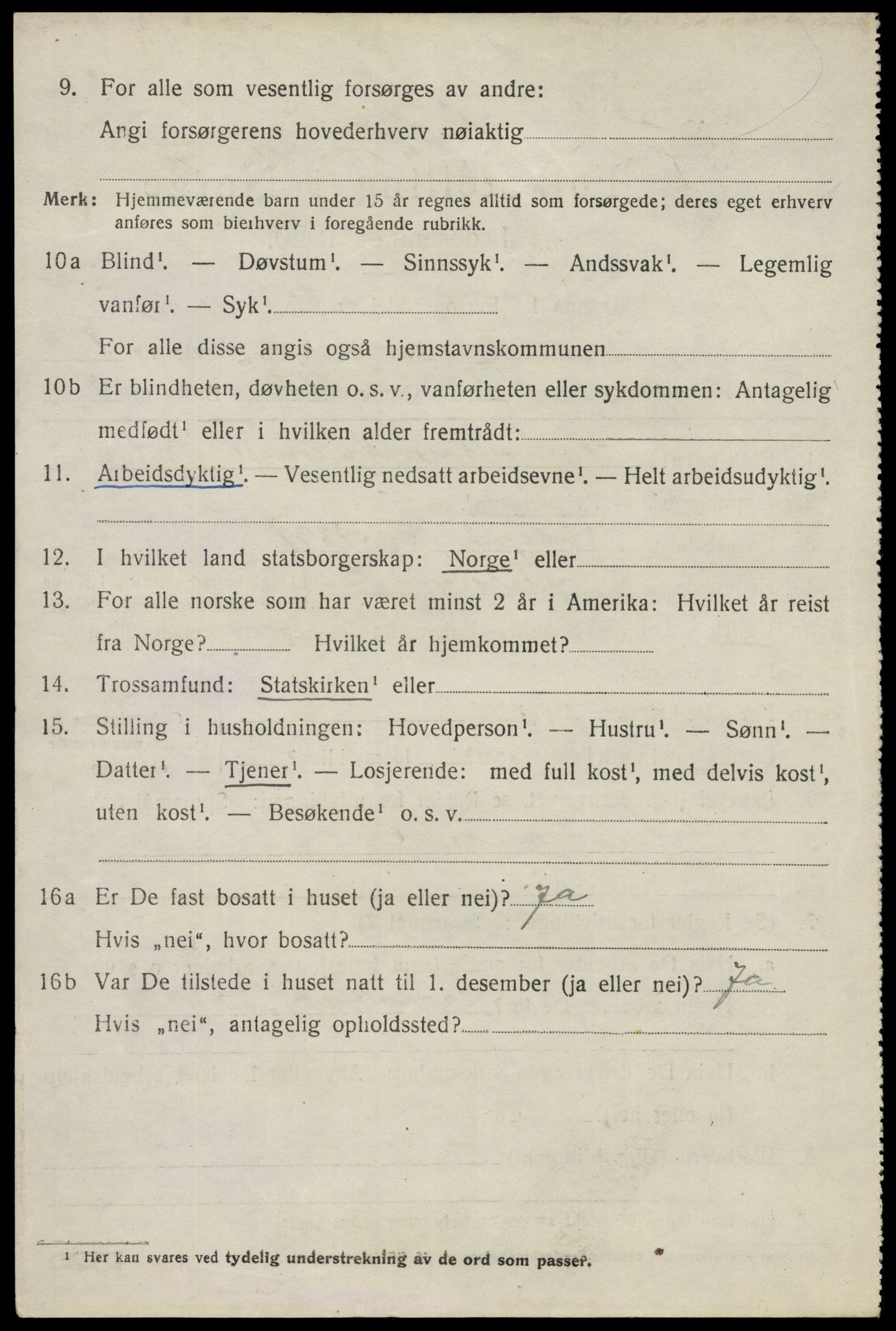 SAO, 1920 census for Spydeberg, 1920, p. 6924