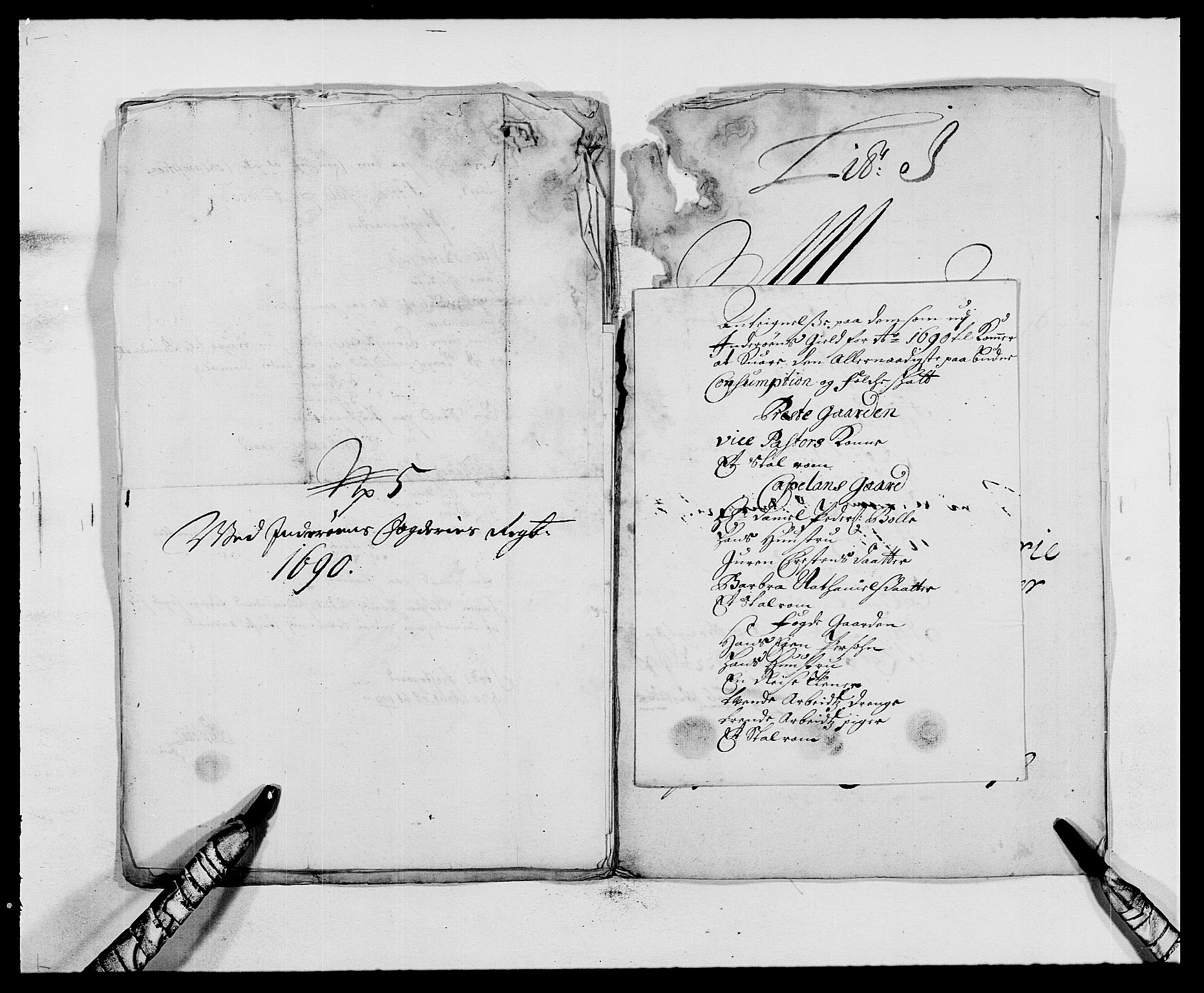 Rentekammeret inntil 1814, Reviderte regnskaper, Fogderegnskap, AV/RA-EA-4092/R63/L4307: Fogderegnskap Inderøy, 1690-1691, p. 124