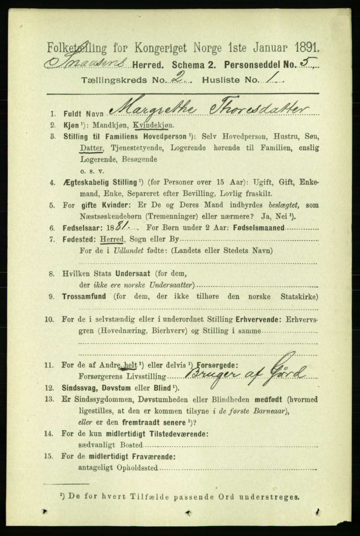 RA, 1891 census for 1736 Snåsa, 1891, p. 463