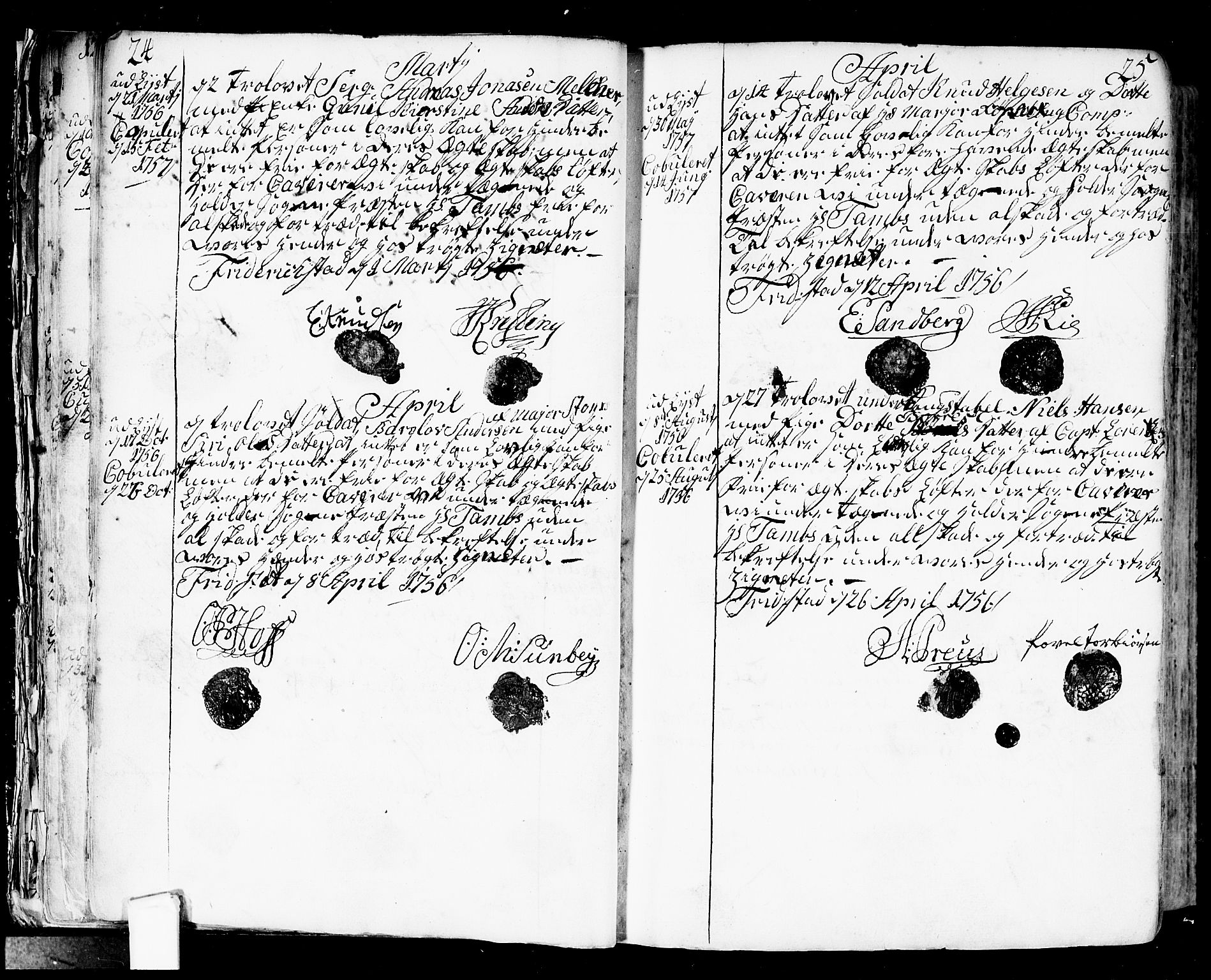 Fredrikstad prestekontor Kirkebøker, SAO/A-11082/F/Fa/L0002: Parish register (official) no. 2, 1750-1804, p. 24-25