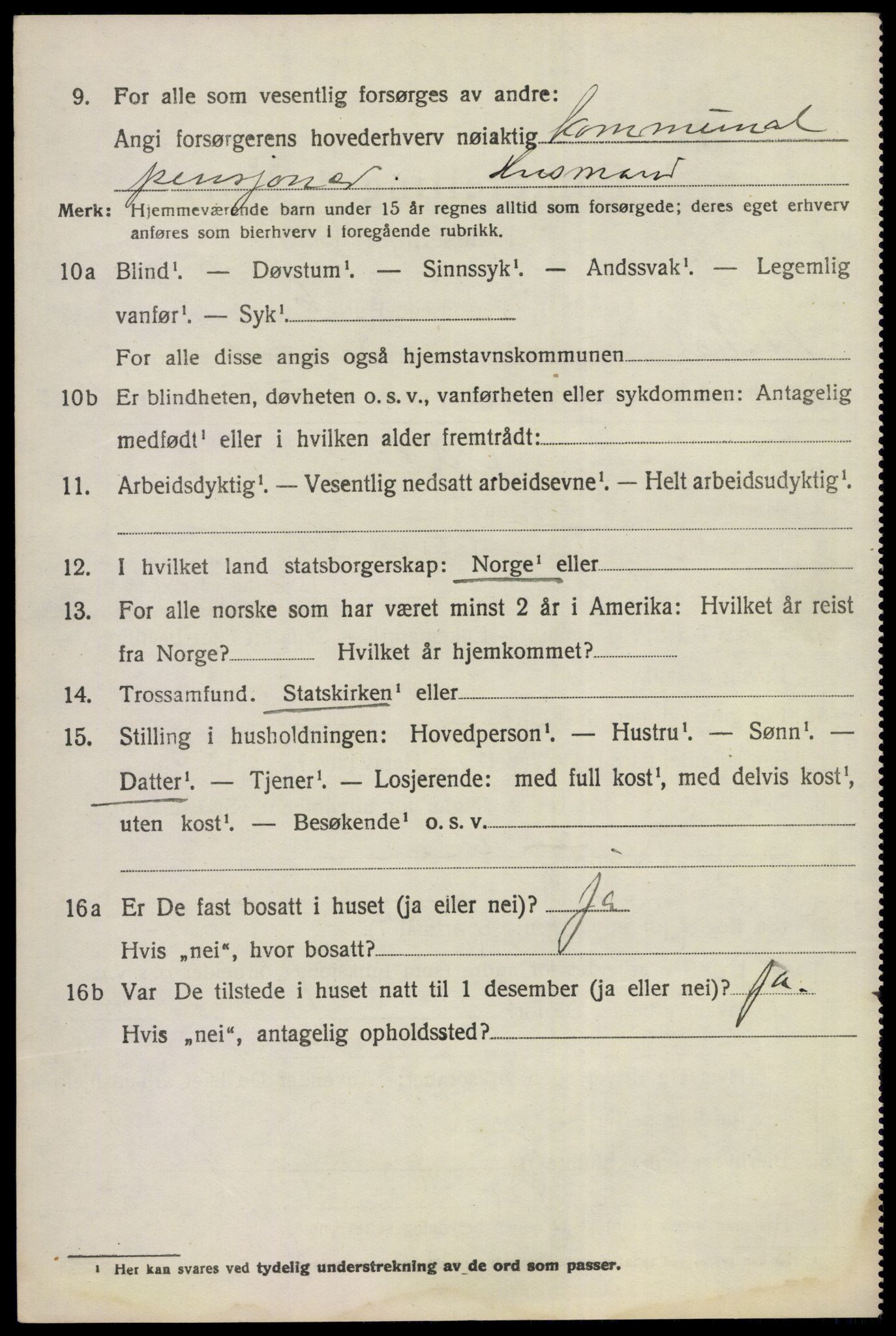 SAKO, 1920 census for Ådal, 1920, p. 4101