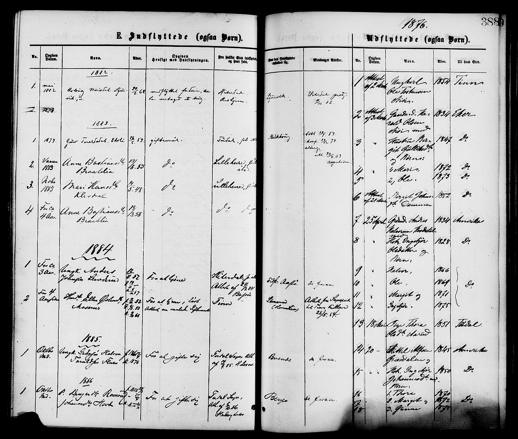 Gransherad kirkebøker, SAKO/A-267/F/Fa/L0004: Parish register (official) no. I 4, 1871-1886, p. 388