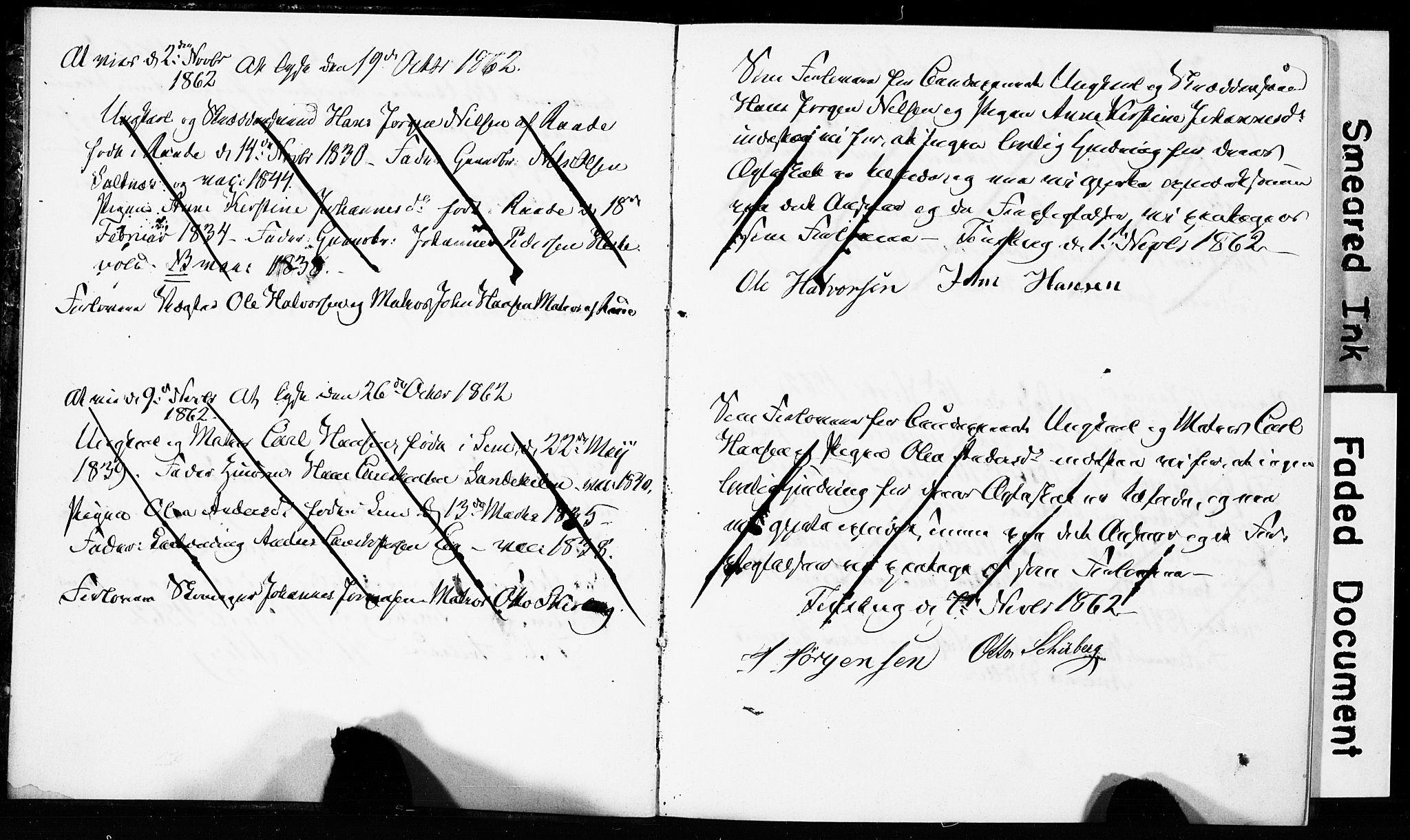 Tønsberg kirkebøker, SAKO/A-330/H/Ha/L0002: Banns register no. 2, 1862-1868