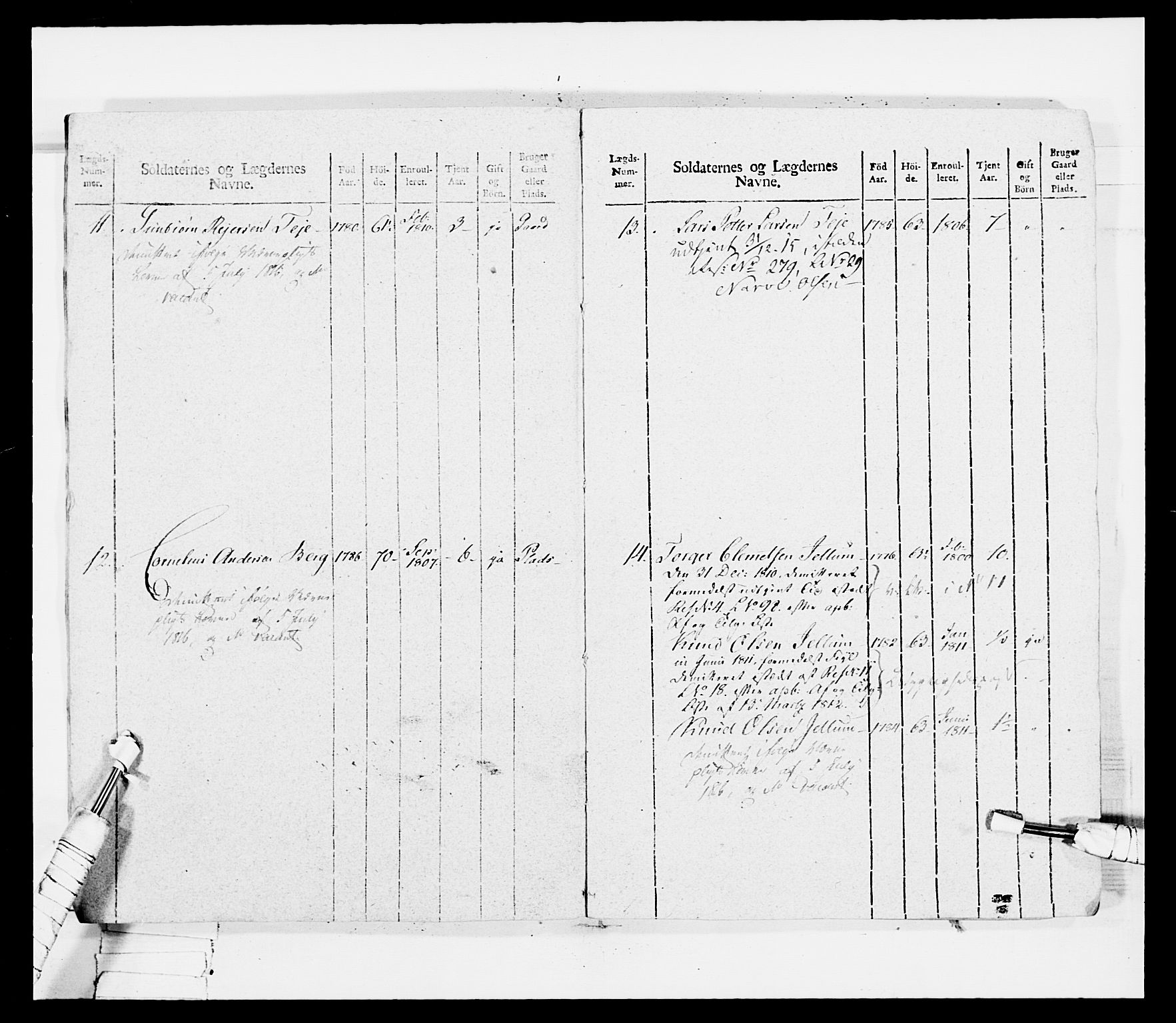 Generalitets- og kommissariatskollegiet, Det kongelige norske kommissariatskollegium, AV/RA-EA-5420/E/Eh/L0036a: Nordafjelske gevorbne infanteriregiment, 1813, p. 12