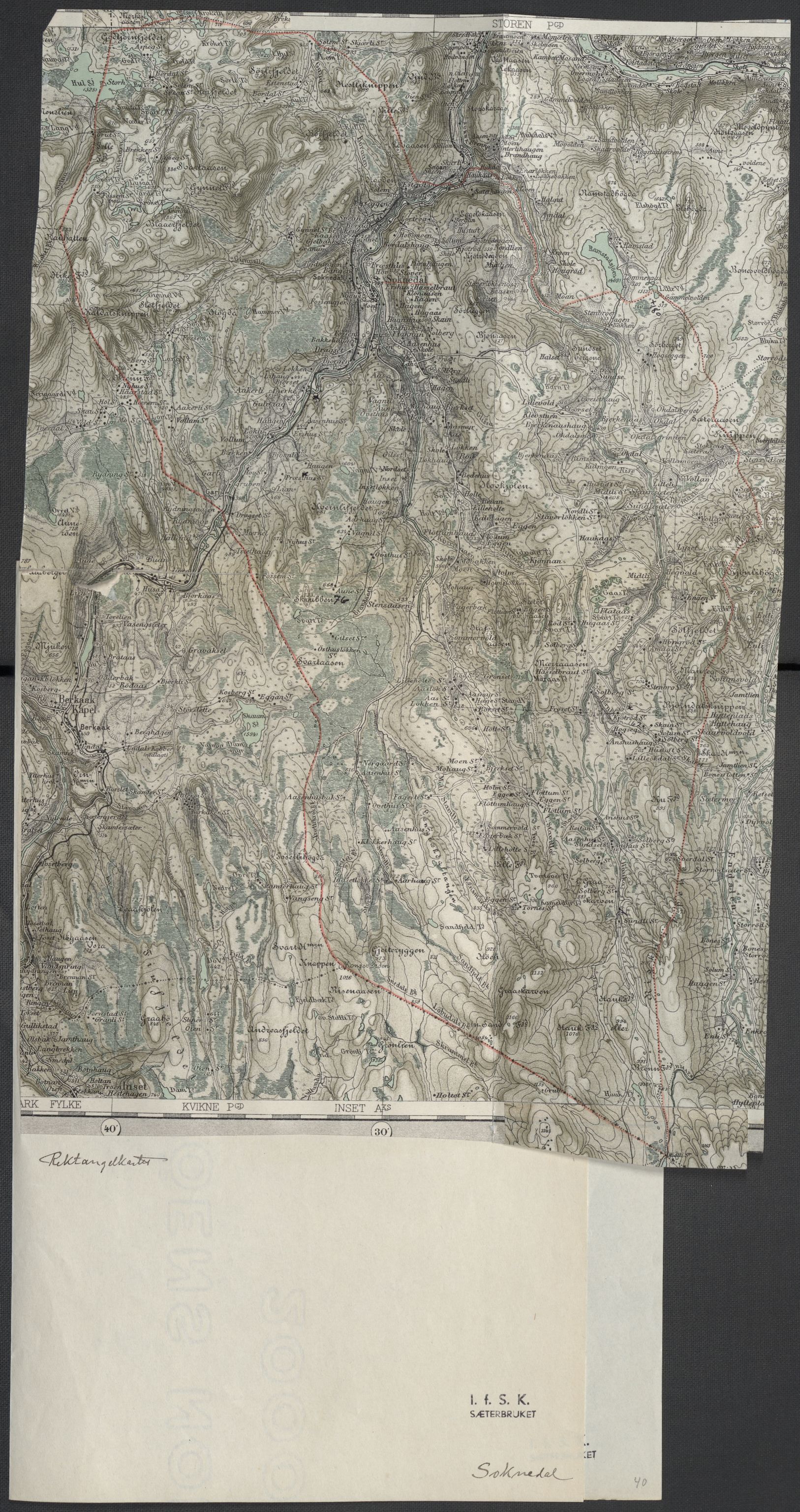 Instituttet for sammenlignende kulturforskning, AV/RA-PA-0424/F/Fc/L0014/0002: Eske B14: / Sør-Trøndelag (perm XL), 1933-1935