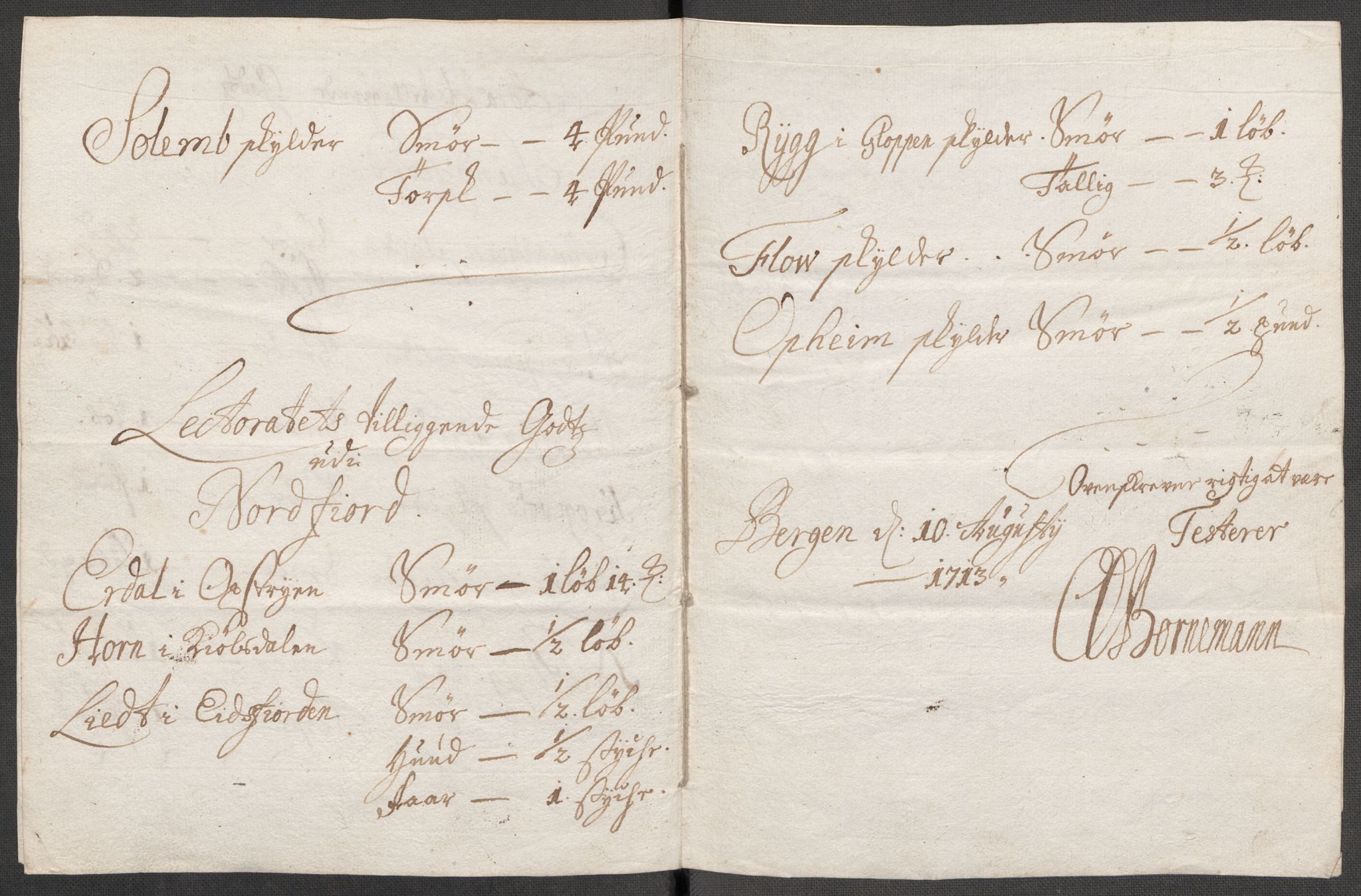 Rentekammeret inntil 1814, Reviderte regnskaper, Fogderegnskap, AV/RA-EA-4092/R53/L3437: Fogderegnskap Sunn- og Nordfjord, 1713, p. 253