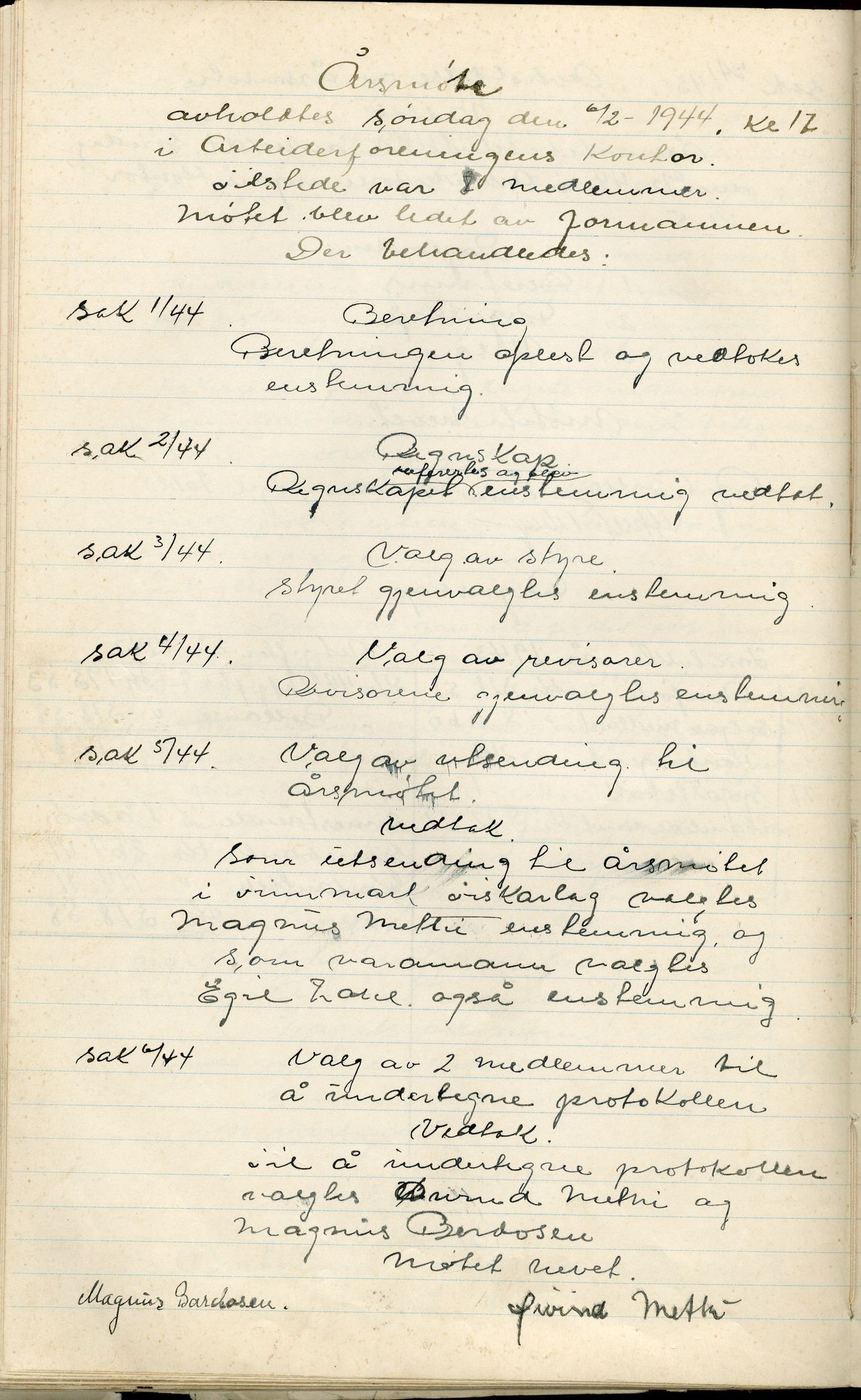 Vadsø Fiskarlag, FMFB/A-1016/A/L0001: Protokoll for styremøtene, 1926-1952, p. 137