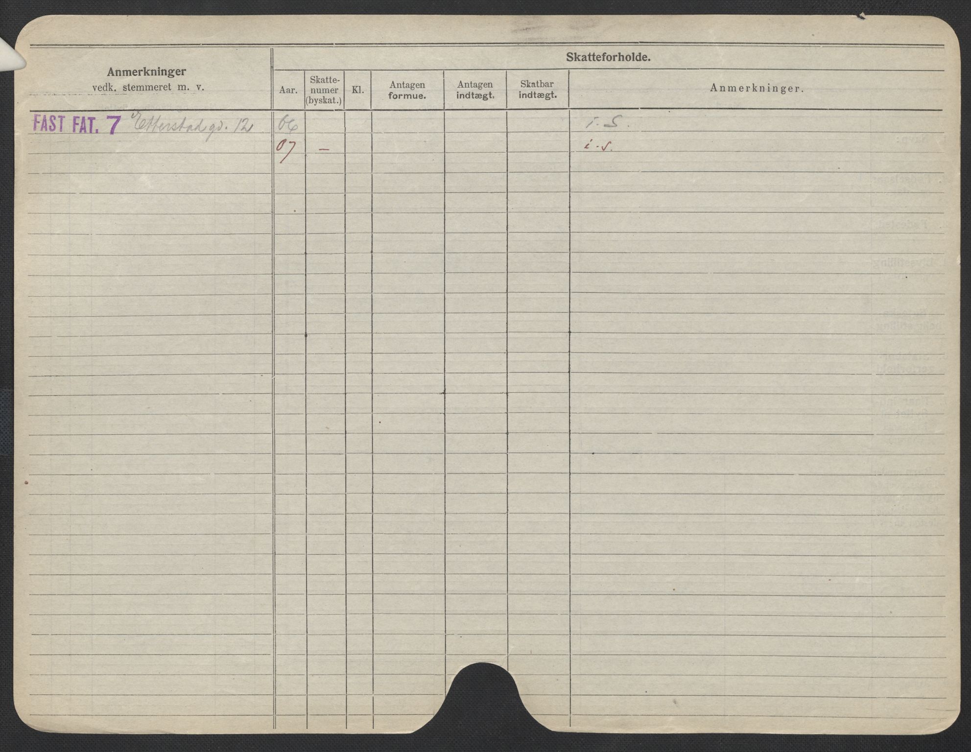 Oslo folkeregister, Registerkort, SAO/A-11715/F/Fa/Fac/L0012: Kvinner, 1906-1914, p. 601b