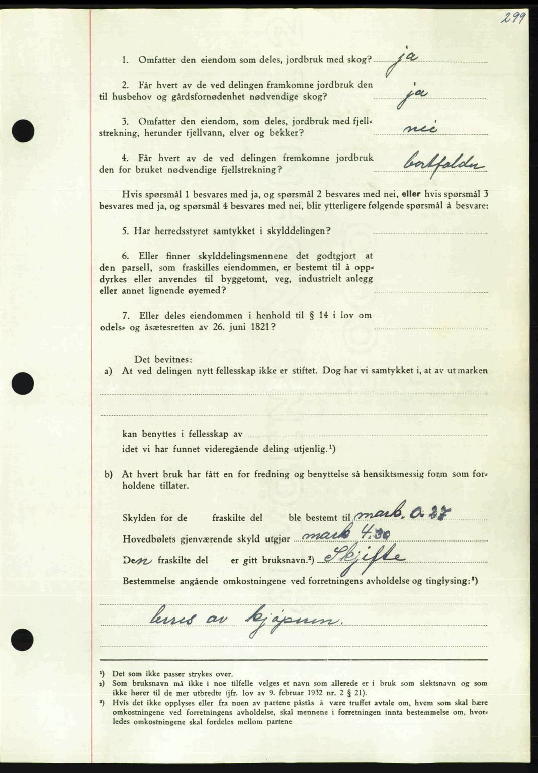 Nordmøre sorenskriveri, AV/SAT-A-4132/1/2/2Ca: Mortgage book no. A112, 1949-1949, Diary no: : 2411/1949