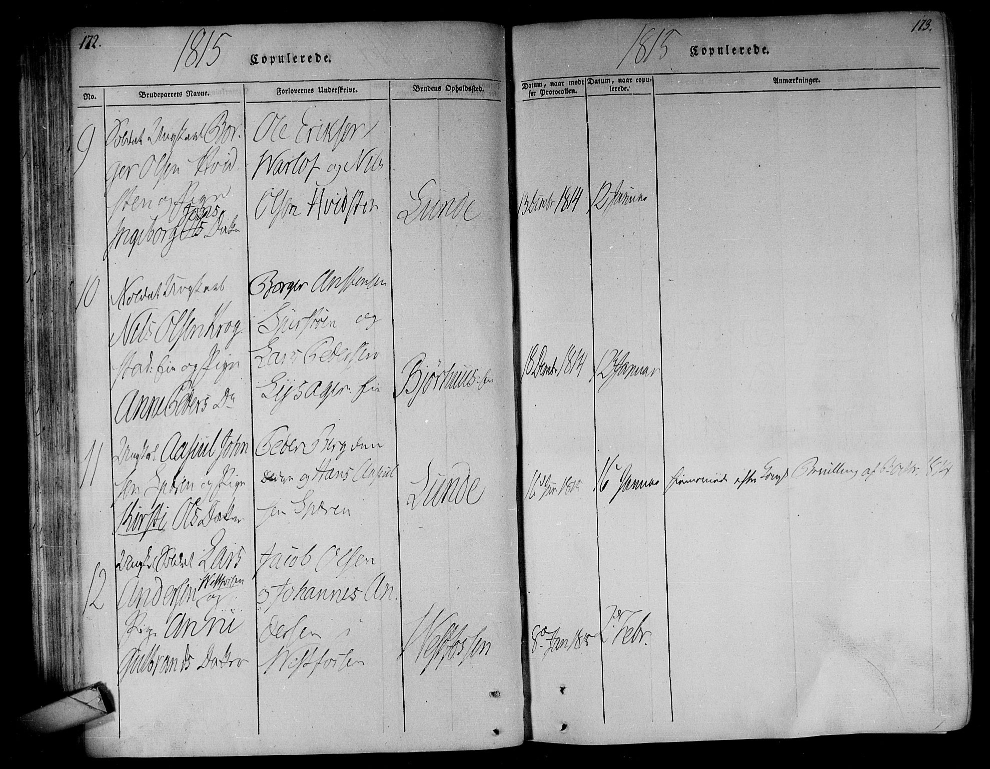 Eiker kirkebøker, AV/SAKO-A-4/F/Fa/L0010: Parish register (official) no. I 10, 1806-1815, p. 172-173