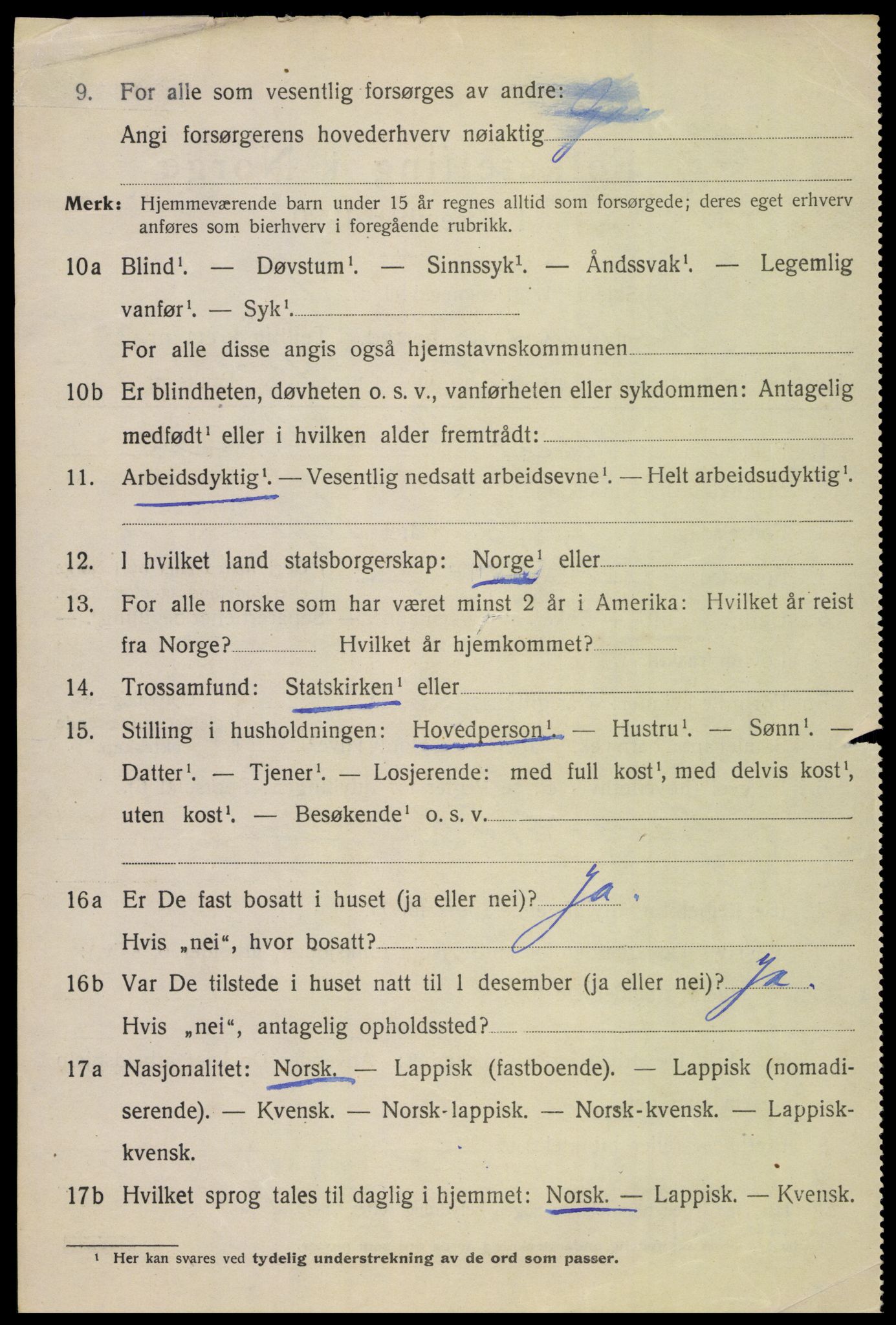 SAT, 1920 census for Beiarn, 1920, p. 2869