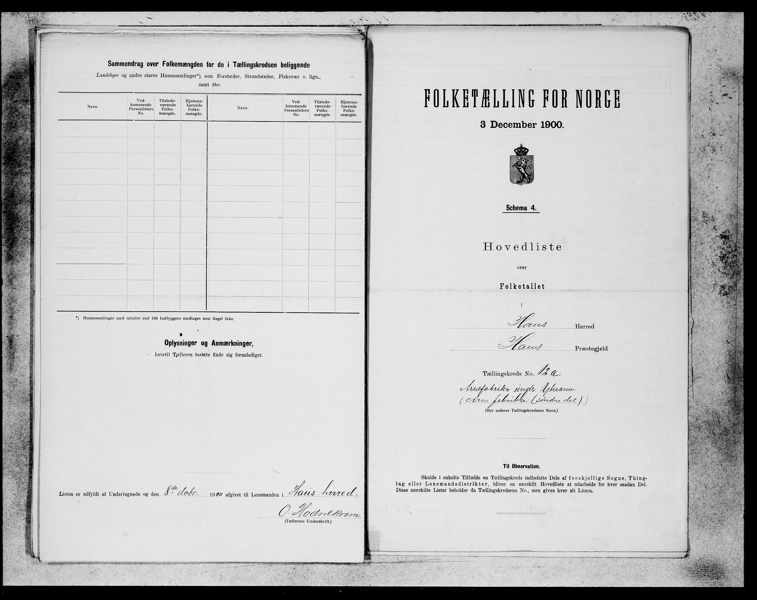 SAB, 1900 census for Haus, 1900, p. 23