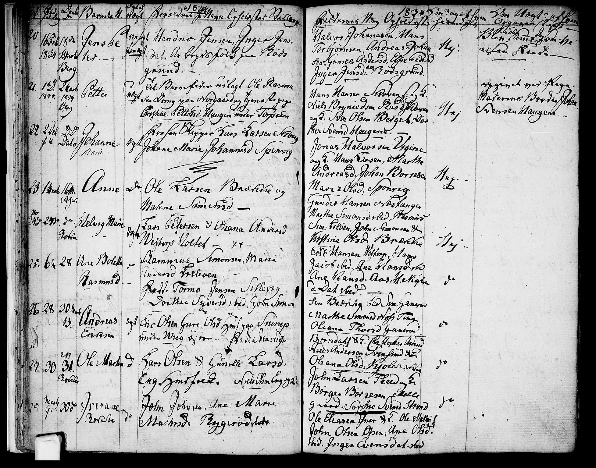 Berg prestekontor Kirkebøker, AV/SAO-A-10902/F/Fa/L0003: Parish register (official) no. I 3, 1832-1842, p. 19