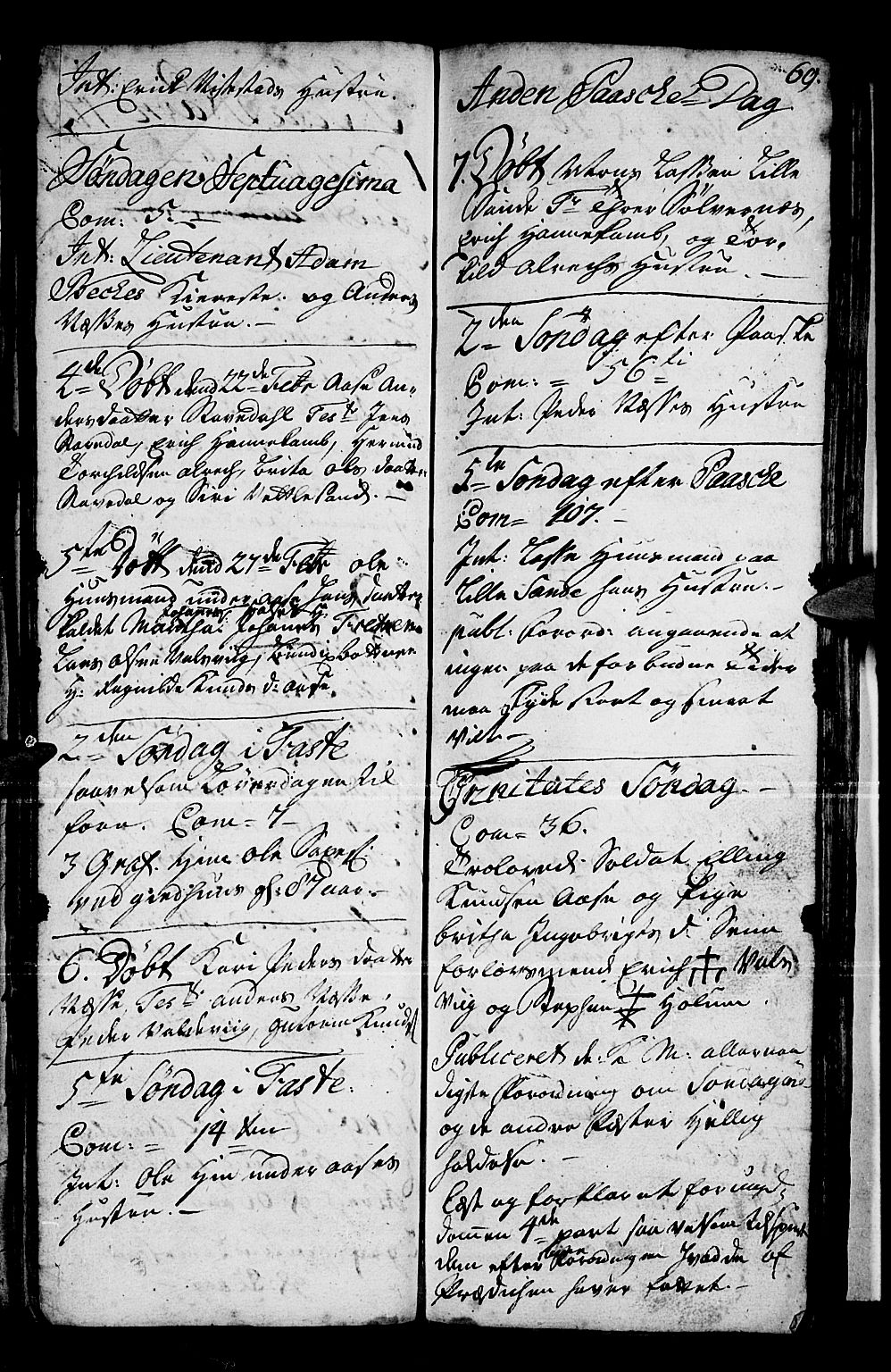 Vik sokneprestembete, SAB/A-81501: Parish register (official) no. A 1 /2, 1727-1739, p. 69