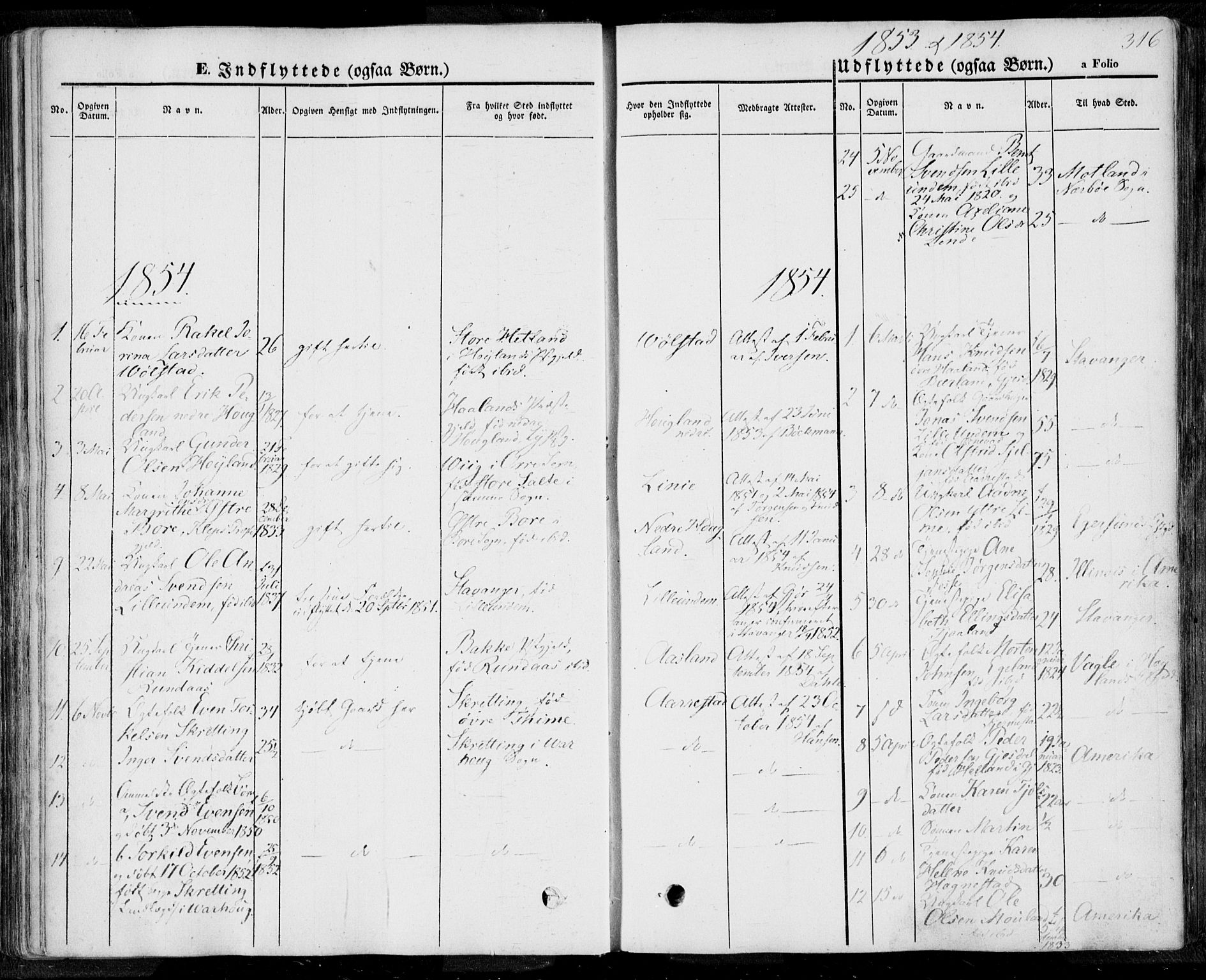 Lye sokneprestkontor, SAST/A-101794/001/30BA/L0006: Parish register (official) no. A 5.2, 1842-1855, p. 316