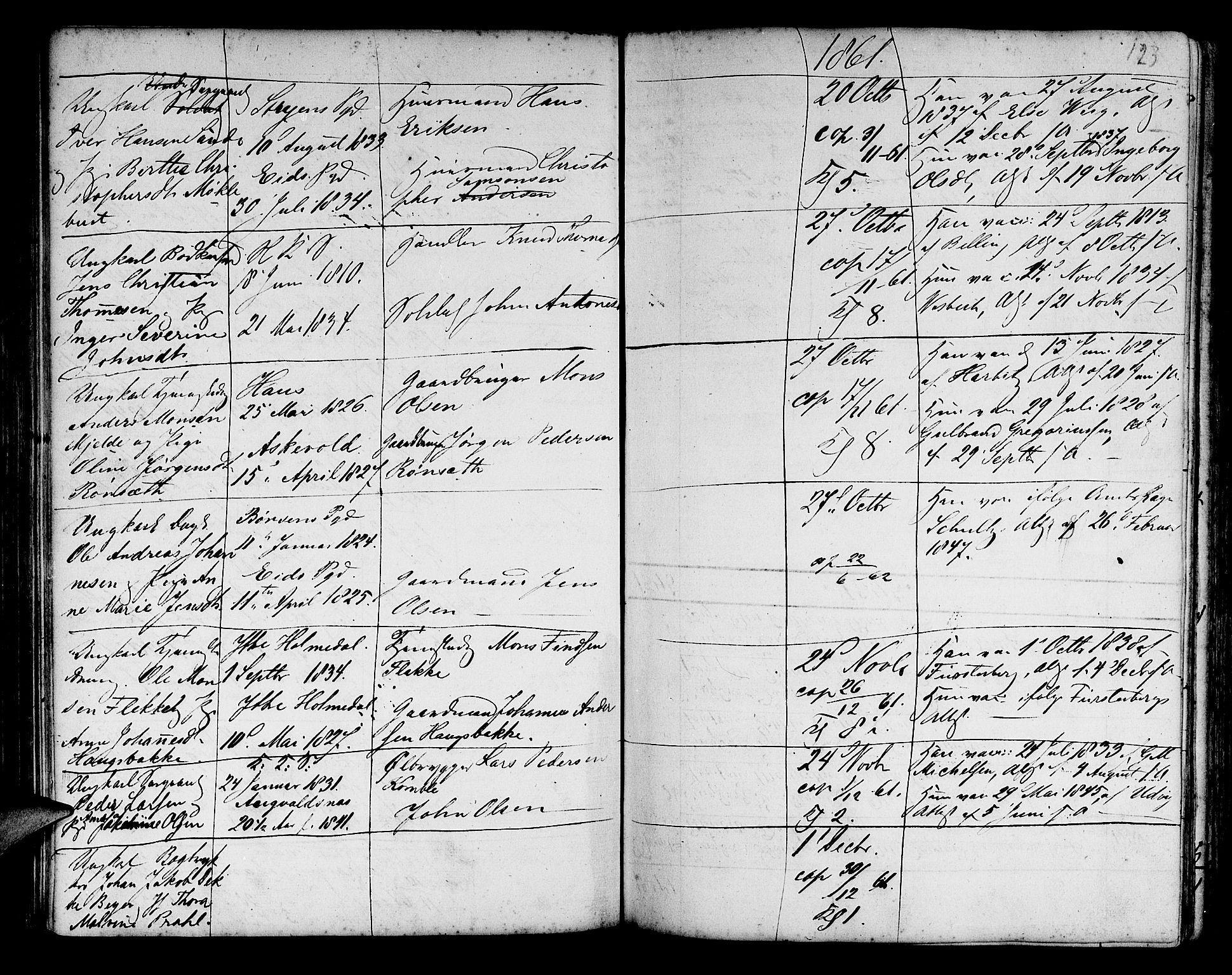 Korskirken sokneprestembete, AV/SAB-A-76101/H/Haa/L0009: Parish register (official) no. A 9, 1743-1861, p. 123