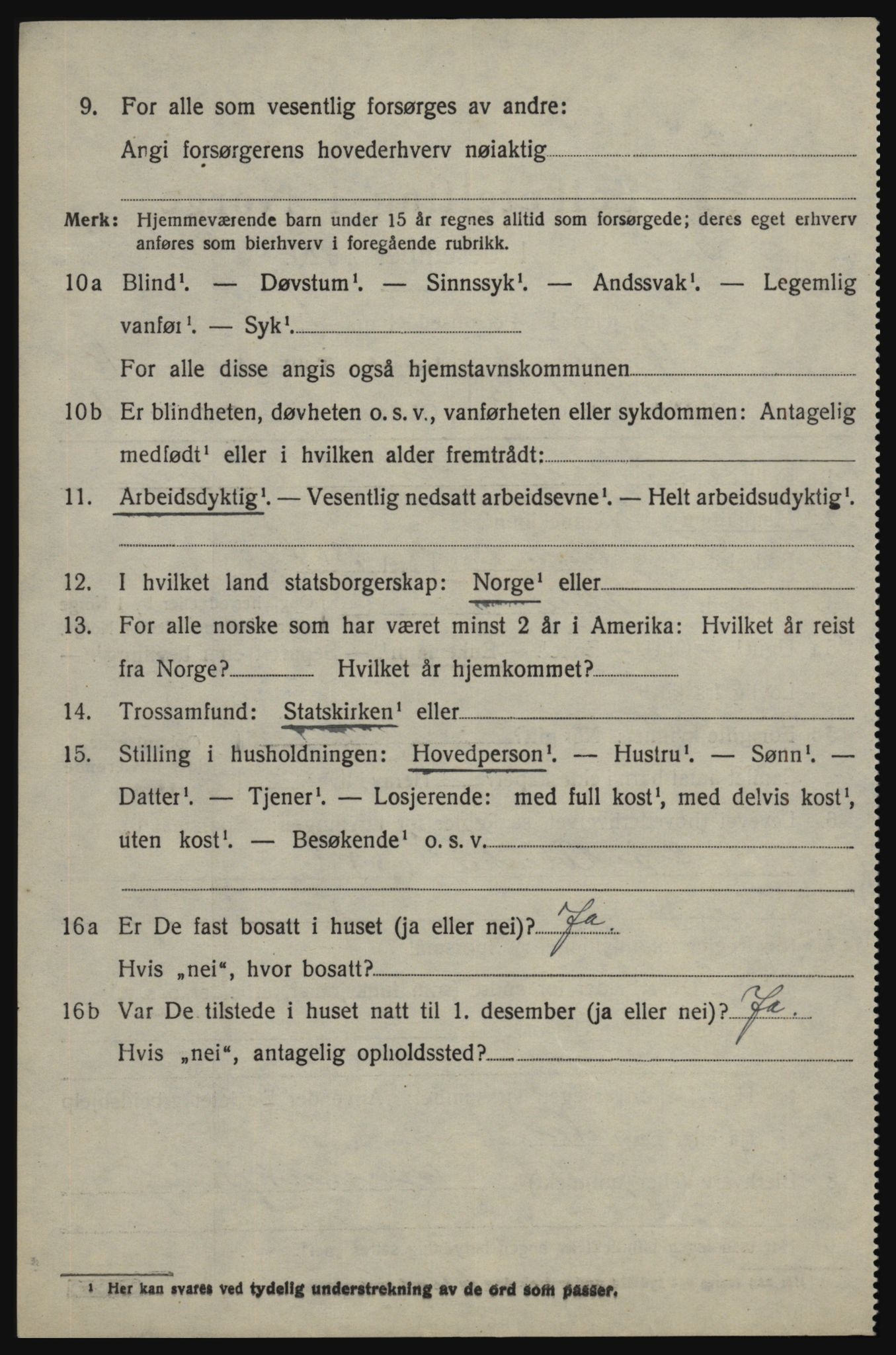 SAO, 1920 census for Skjeberg, 1920, p. 9094