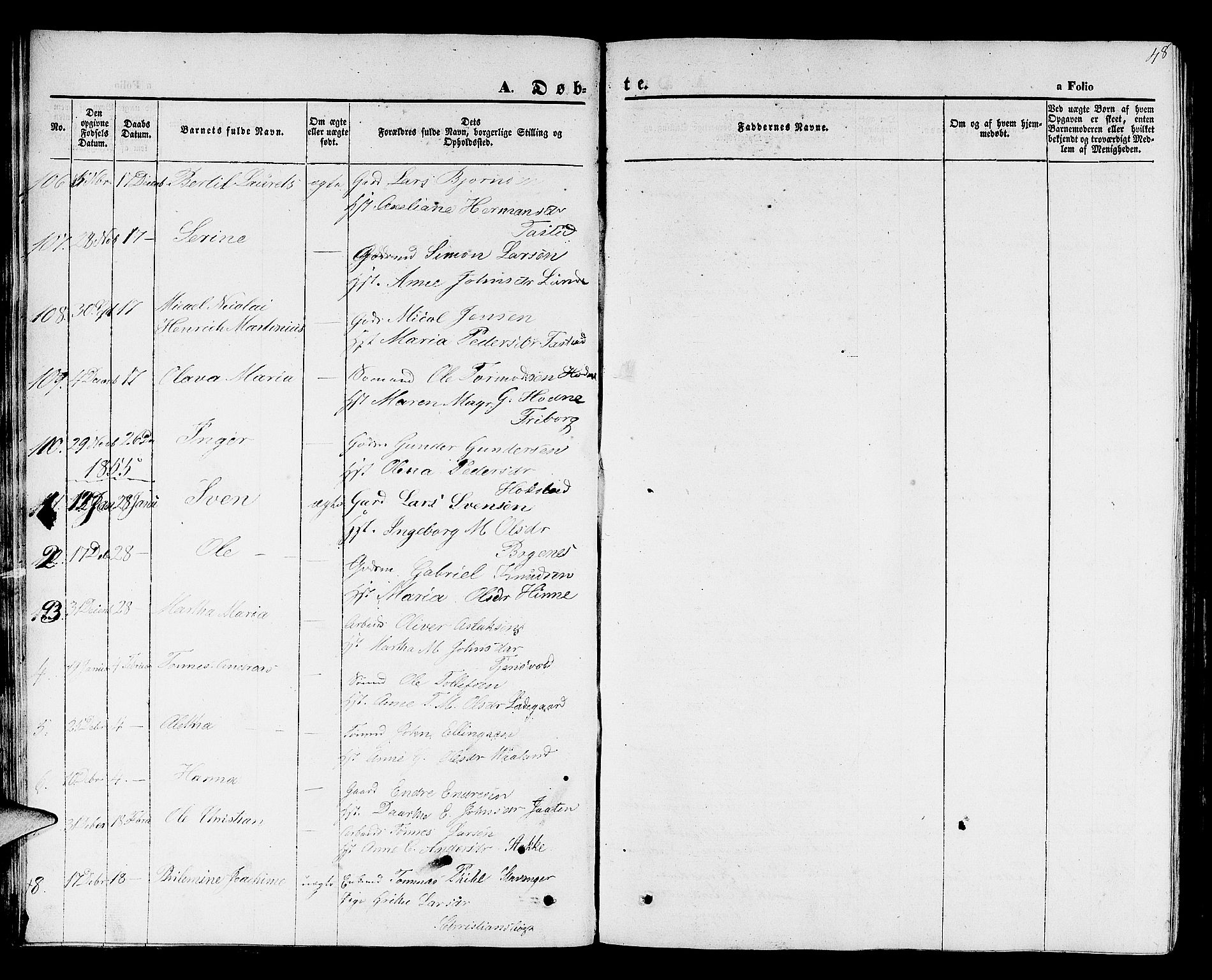 Hetland sokneprestkontor, SAST/A-101826/30/30BB/L0001: Parish register (copy) no. B 1, 1850-1868, p. 48