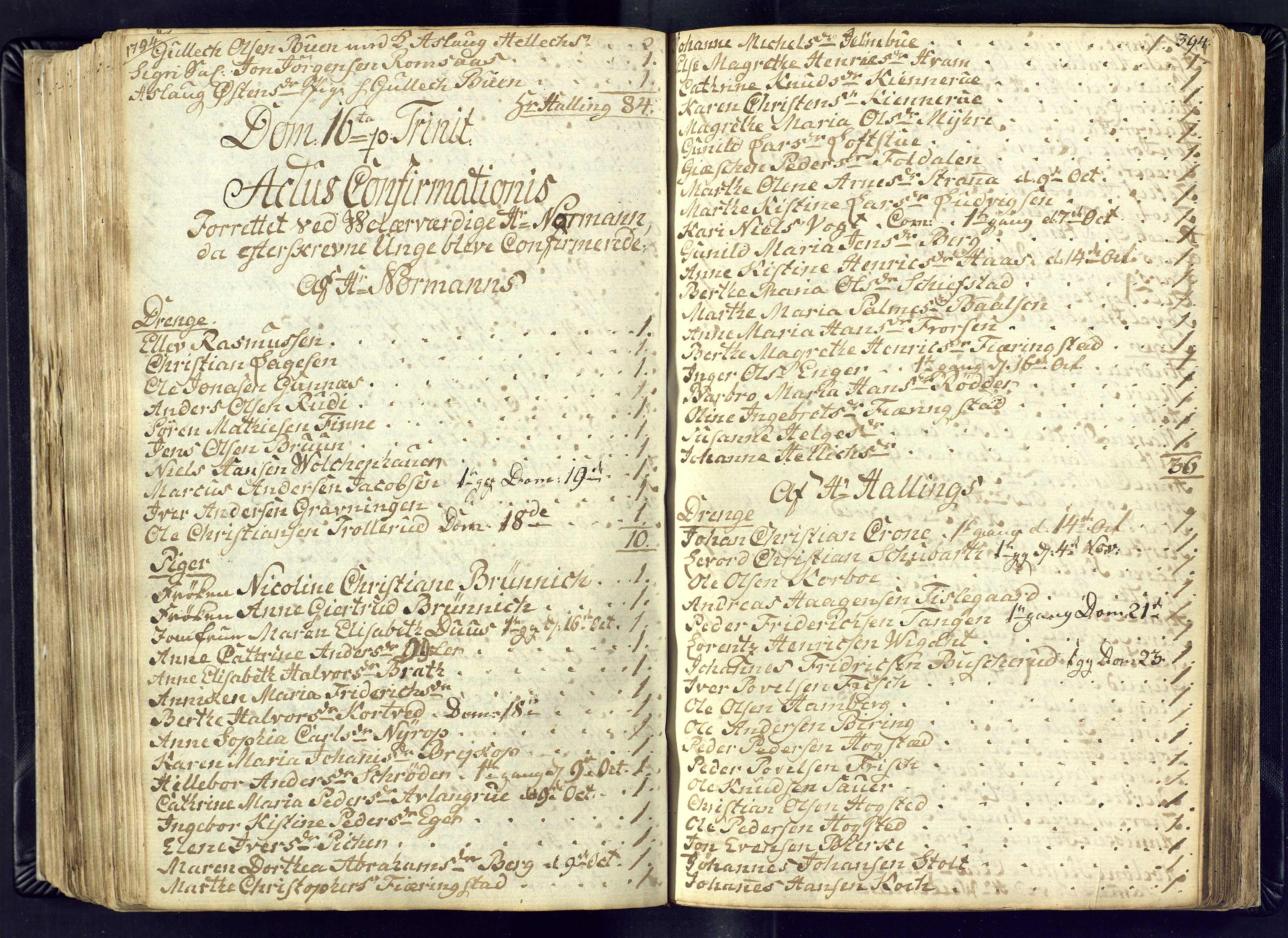 Kongsberg kirkebøker, SAKO/A-22/M/Ma/L0011: Communicants register no. 11, 1788-1795, p. 394