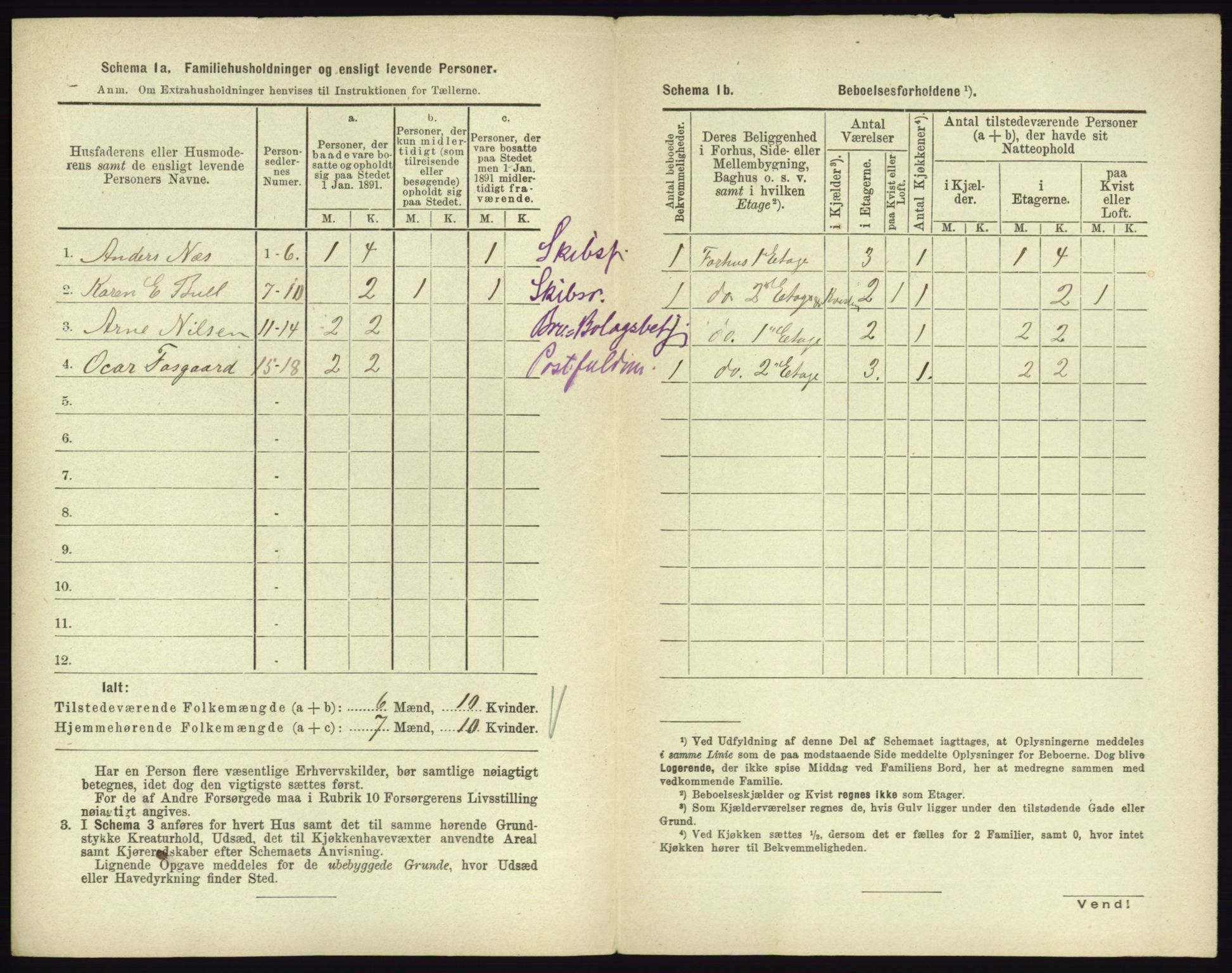 RA, 1891 census for 0705 Tønsberg, 1891, p. 205