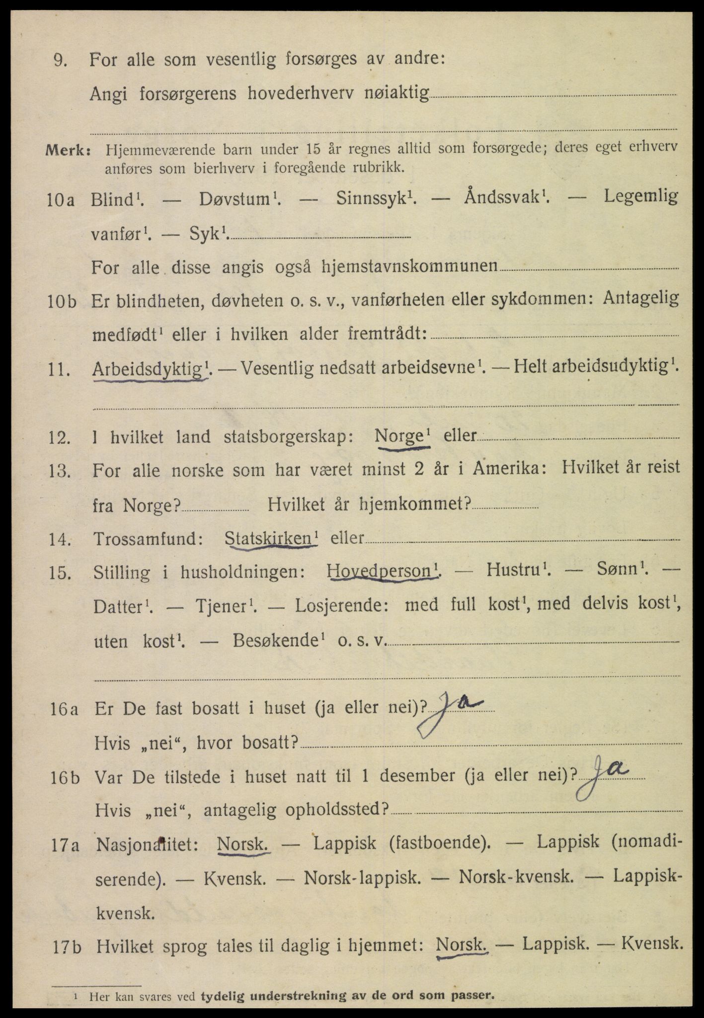 SAT, 1920 census for Brønnøy, 1920, p. 3765