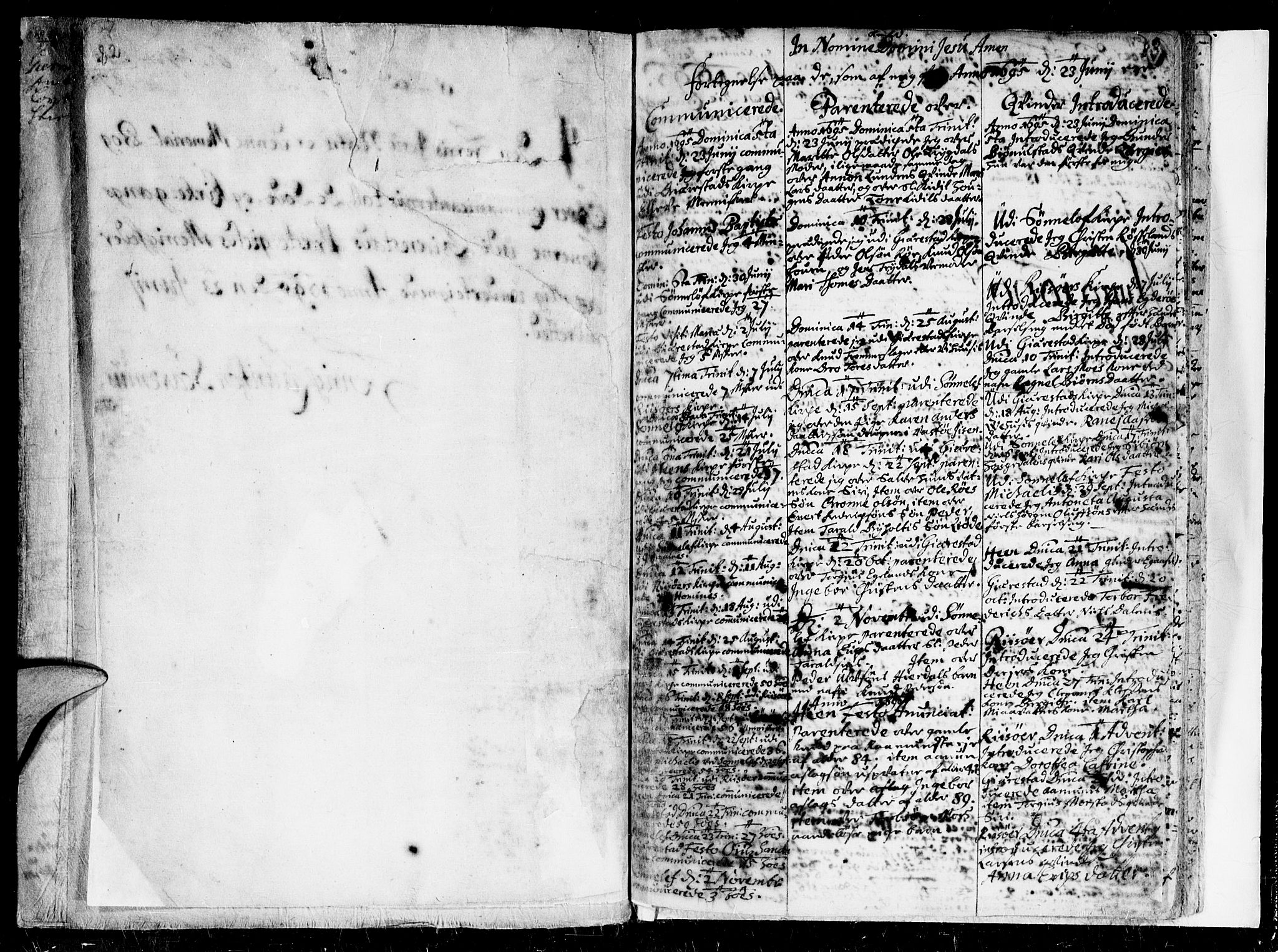 Gjerstad sokneprestkontor, AV/SAK-1111-0014/F/Fa/Faa/L0001: Parish register (official) no. A 1, 1695-1717, p. 82-83