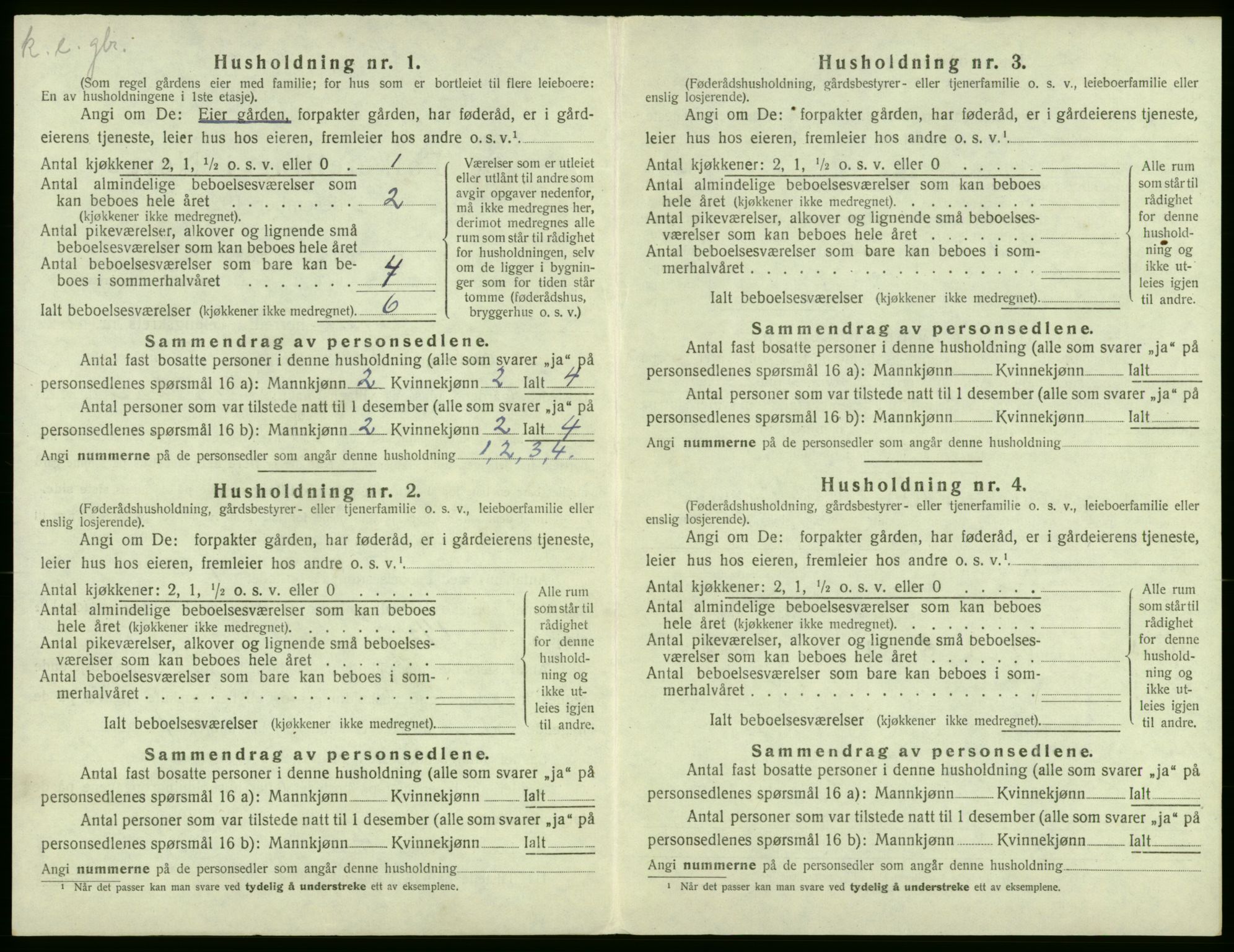 SAB, 1920 census for Stord, 1920, p. 130