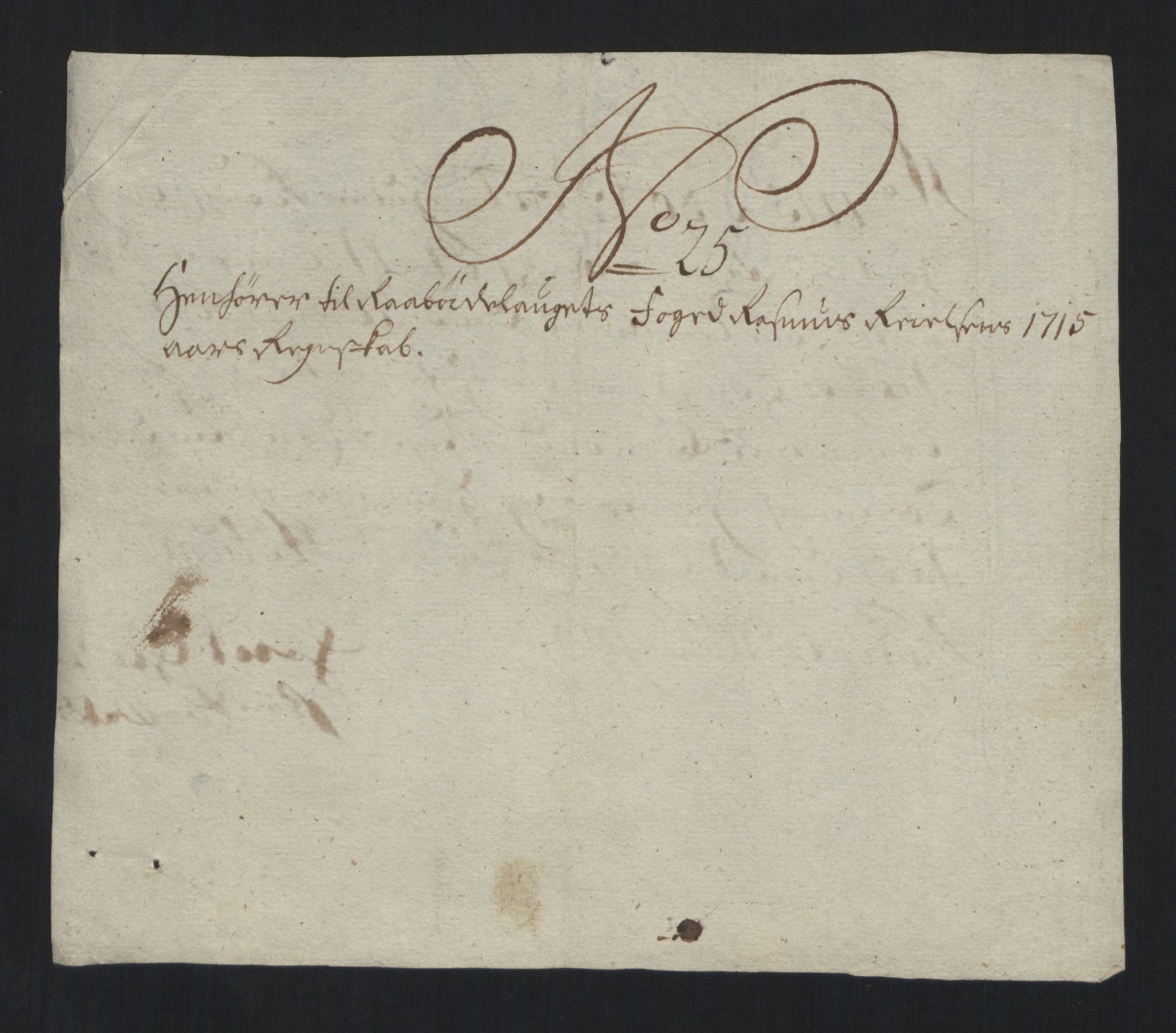Rentekammeret inntil 1814, Reviderte regnskaper, Fogderegnskap, RA/EA-4092/R40/L2451: Fogderegnskap Råbyggelag, 1714-1715, p. 356