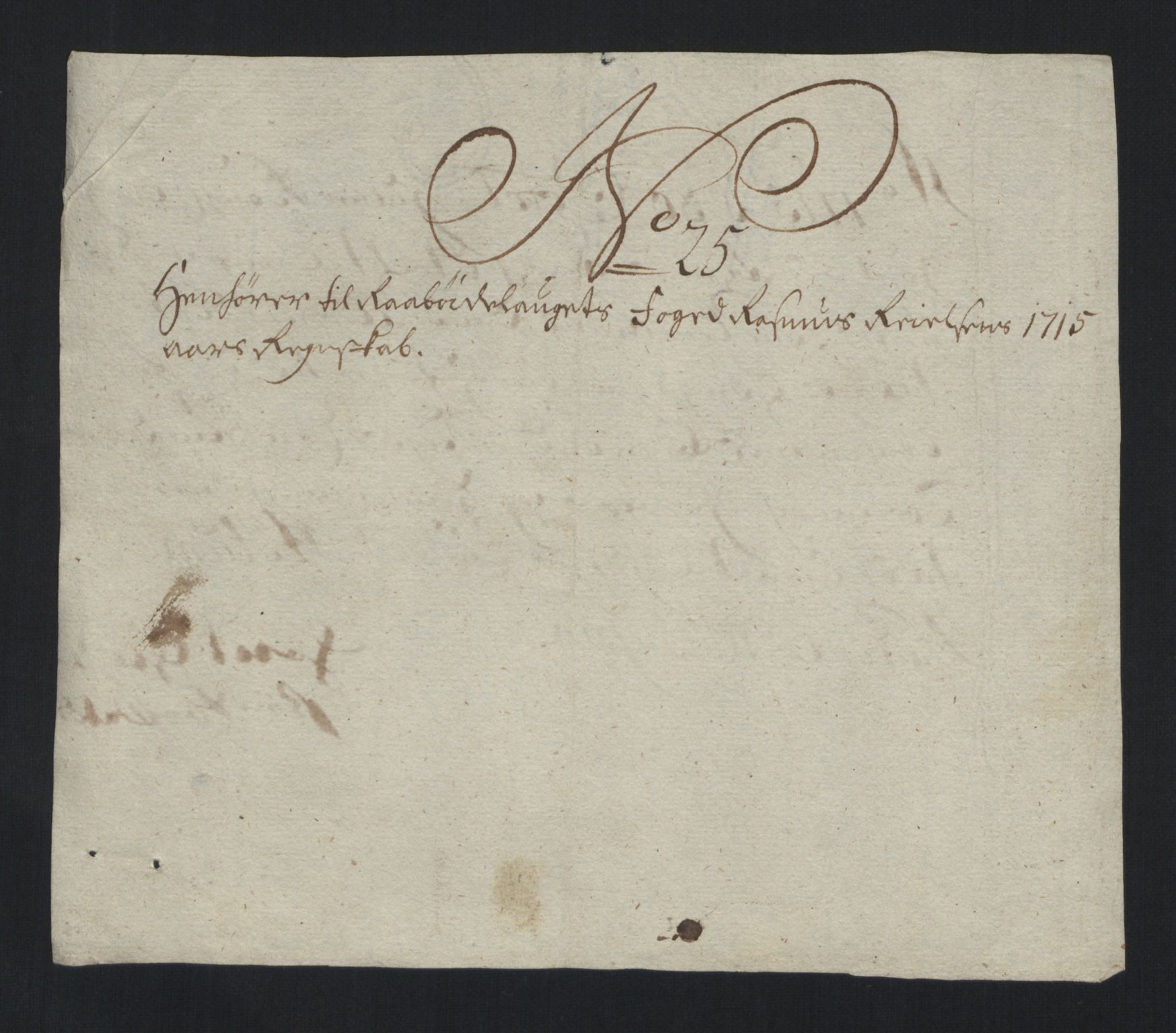 Rentekammeret inntil 1814, Reviderte regnskaper, Fogderegnskap, AV/RA-EA-4092/R40/L2451: Fogderegnskap Råbyggelag, 1714-1715, p. 356