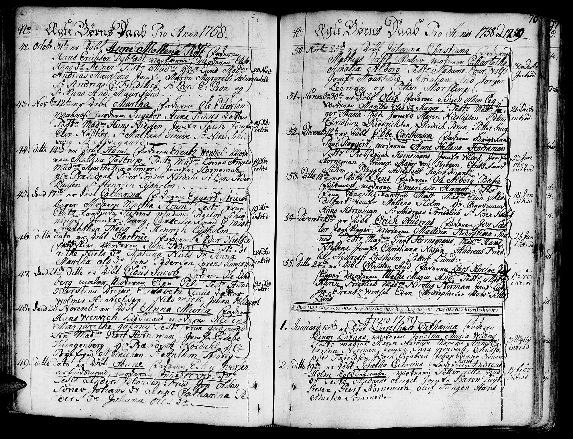 Ministerialprotokoller, klokkerbøker og fødselsregistre - Sør-Trøndelag, SAT/A-1456/602/L0103: Parish register (official) no. 602A01, 1732-1774, p. 70