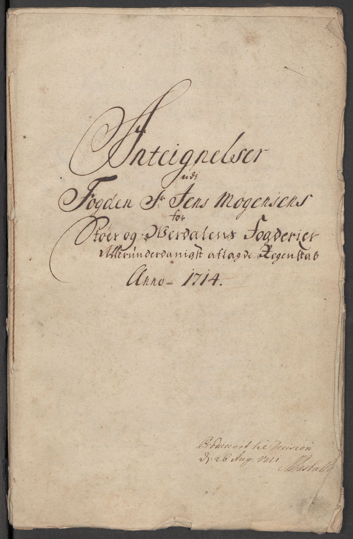 Rentekammeret inntil 1814, Reviderte regnskaper, Fogderegnskap, RA/EA-4092/R62/L4204: Fogderegnskap Stjørdal og Verdal, 1714, p. 323