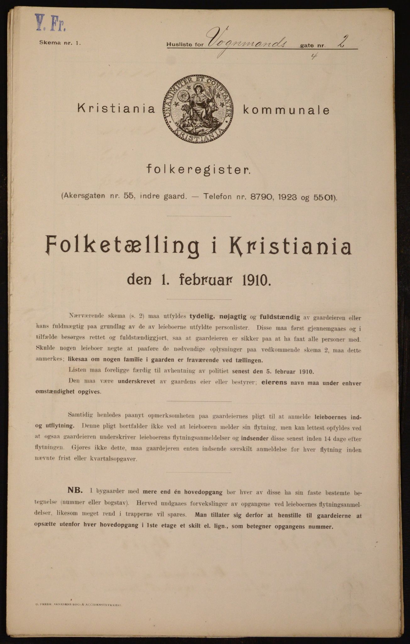 OBA, Municipal Census 1910 for Kristiania, 1910, p. 117722