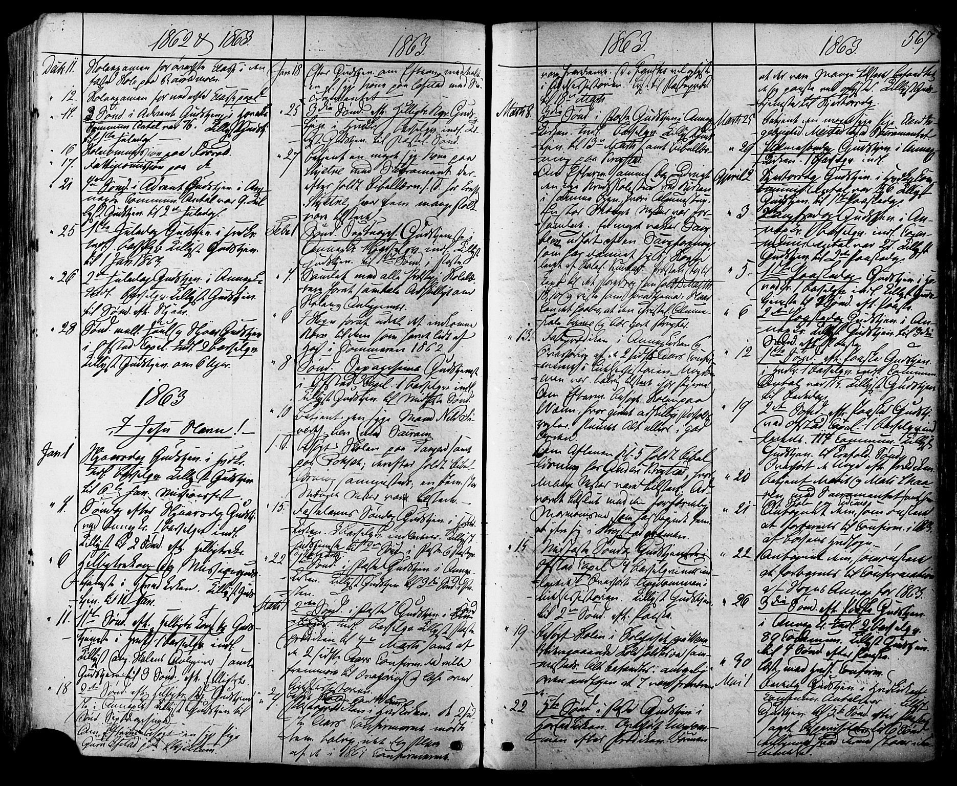 Ministerialprotokoller, klokkerbøker og fødselsregistre - Sør-Trøndelag, SAT/A-1456/665/L0772: Parish register (official) no. 665A07, 1856-1878, p. 567