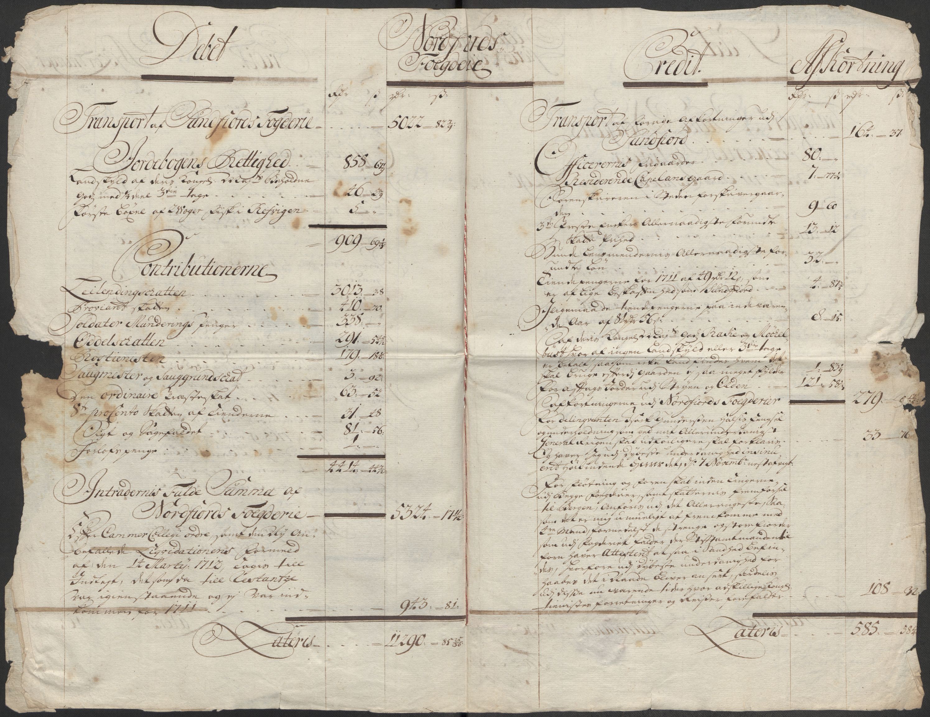 Rentekammeret inntil 1814, Reviderte regnskaper, Fogderegnskap, AV/RA-EA-4092/R53/L3435: Fogderegnskap Sunn- og Nordfjord, 1712, p. 30