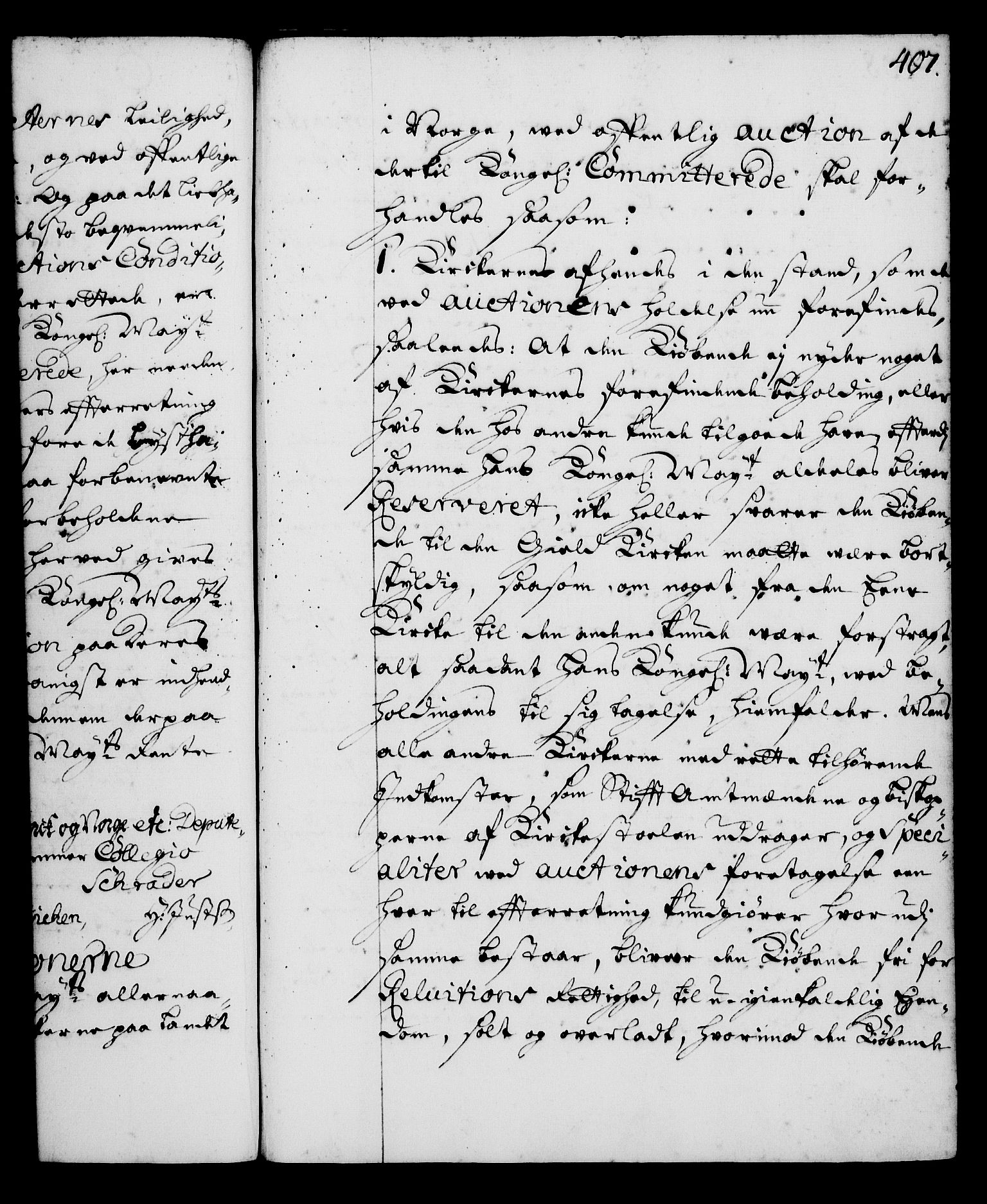 Rentekammeret, Kammerkanselliet, RA/EA-3111/G/Gg/Gga/L0001: Norsk ekspedisjonsprotokoll med register (merket RK 53.1), 1720-1723, p. 407