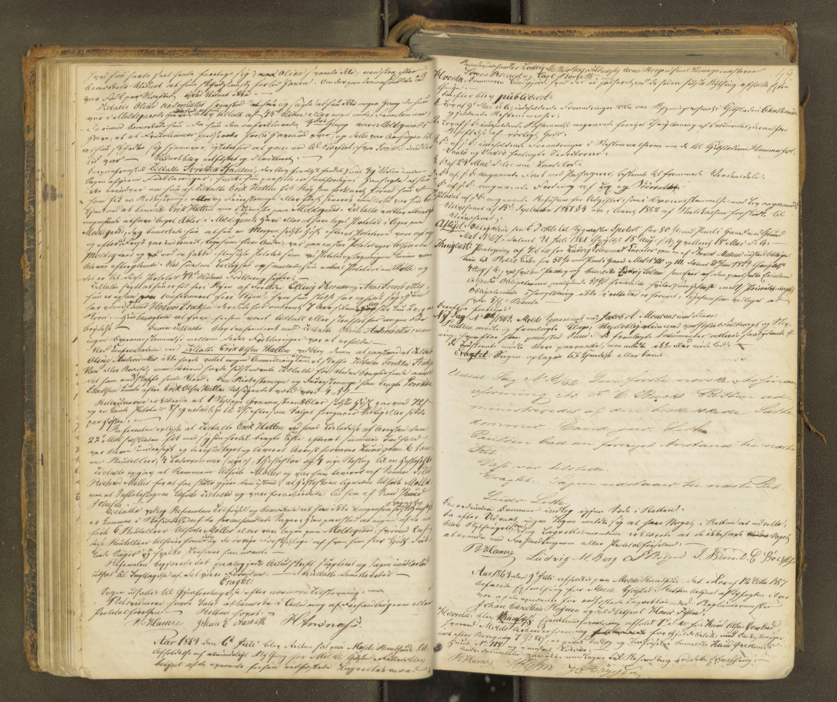 Molde byfogd, AV/SAT-A-0025/1/1A/L0010: Justisprotokoll, 1863-1869, p. 48b-49a
