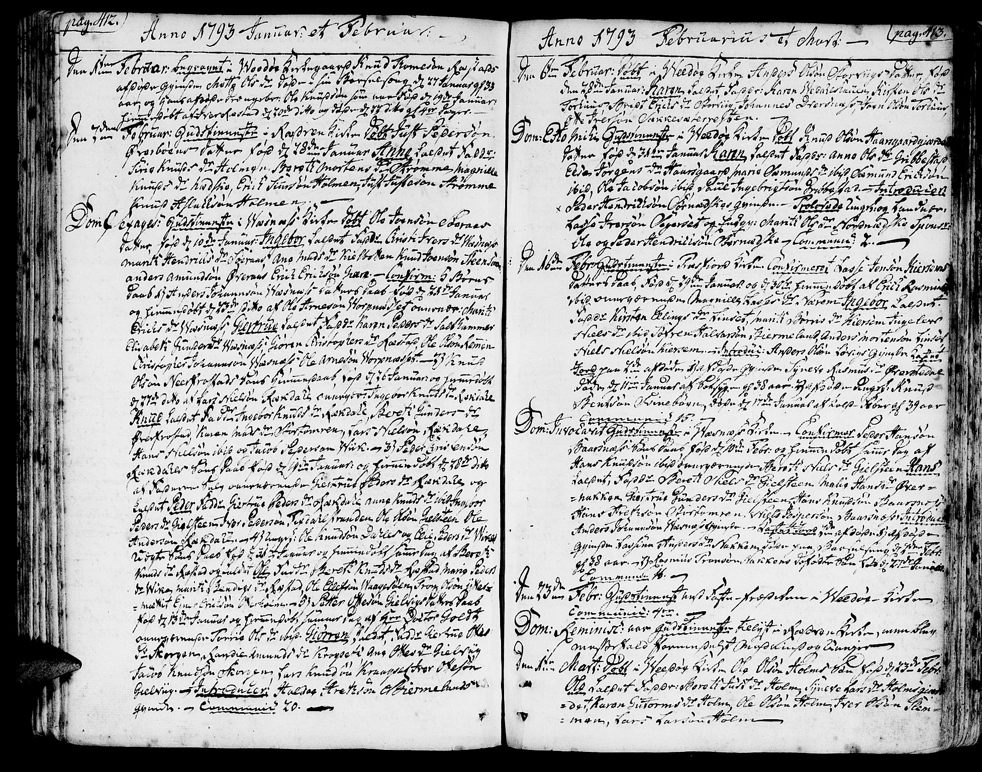 Ministerialprotokoller, klokkerbøker og fødselsregistre - Møre og Romsdal, SAT/A-1454/547/L0600: Parish register (official) no. 547A02, 1765-1799, p. 412-413