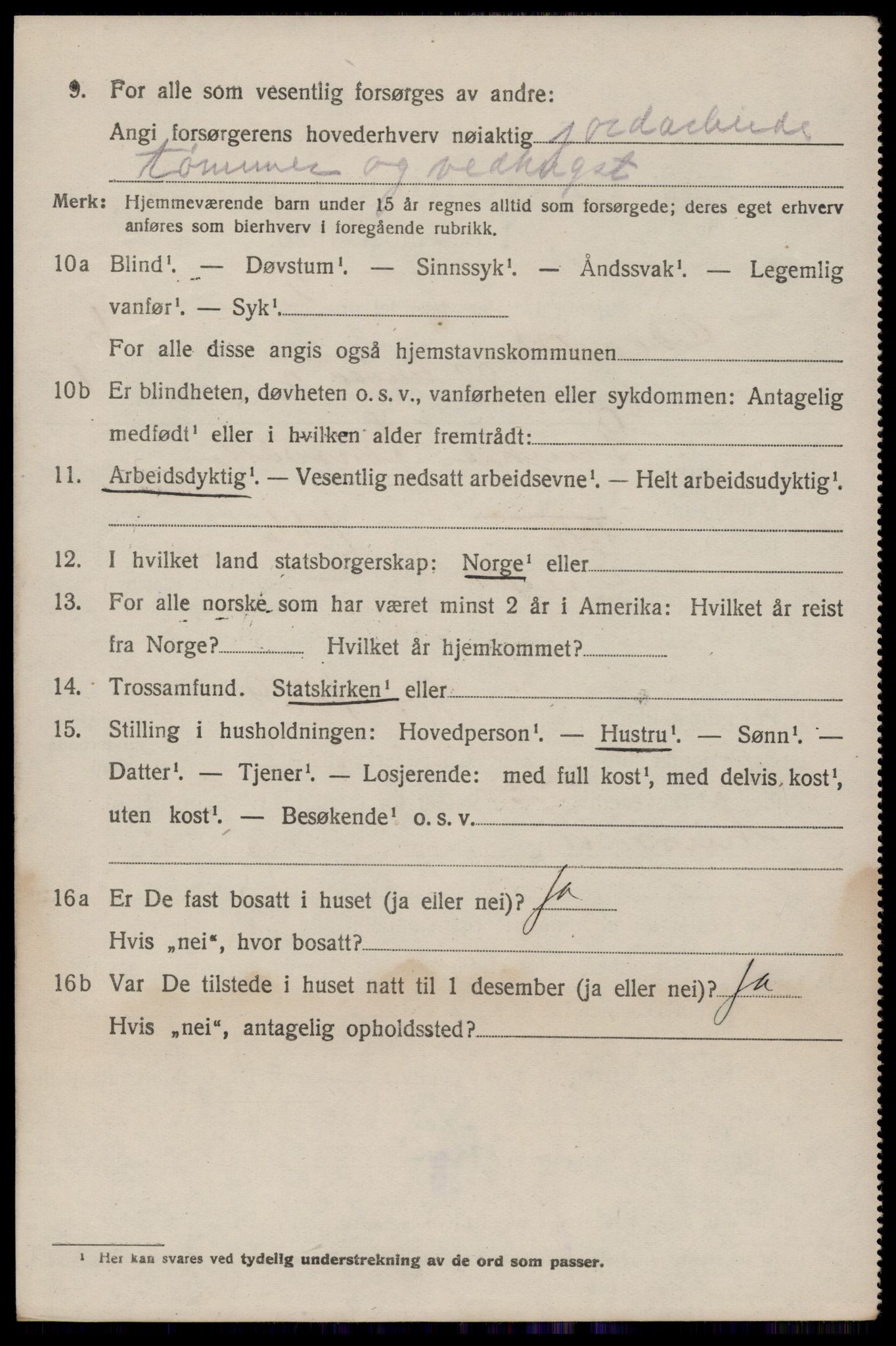 SAKO, 1920 census for Seljord, 1920, p. 3677