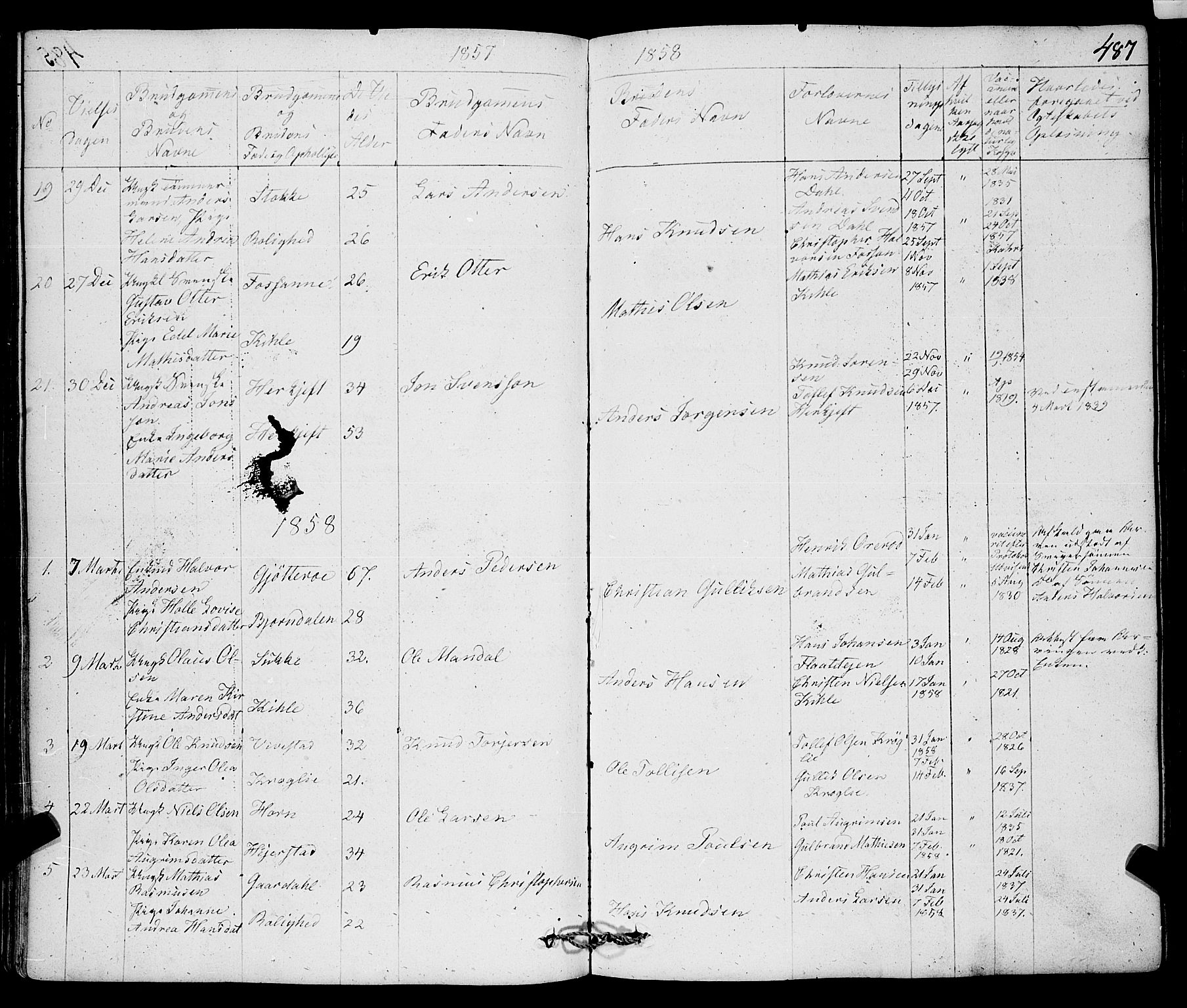 Ramnes kirkebøker, AV/SAKO-A-314/F/Fa/L0005: Parish register (official) no. I 5, 1841-1861, p. 486-487