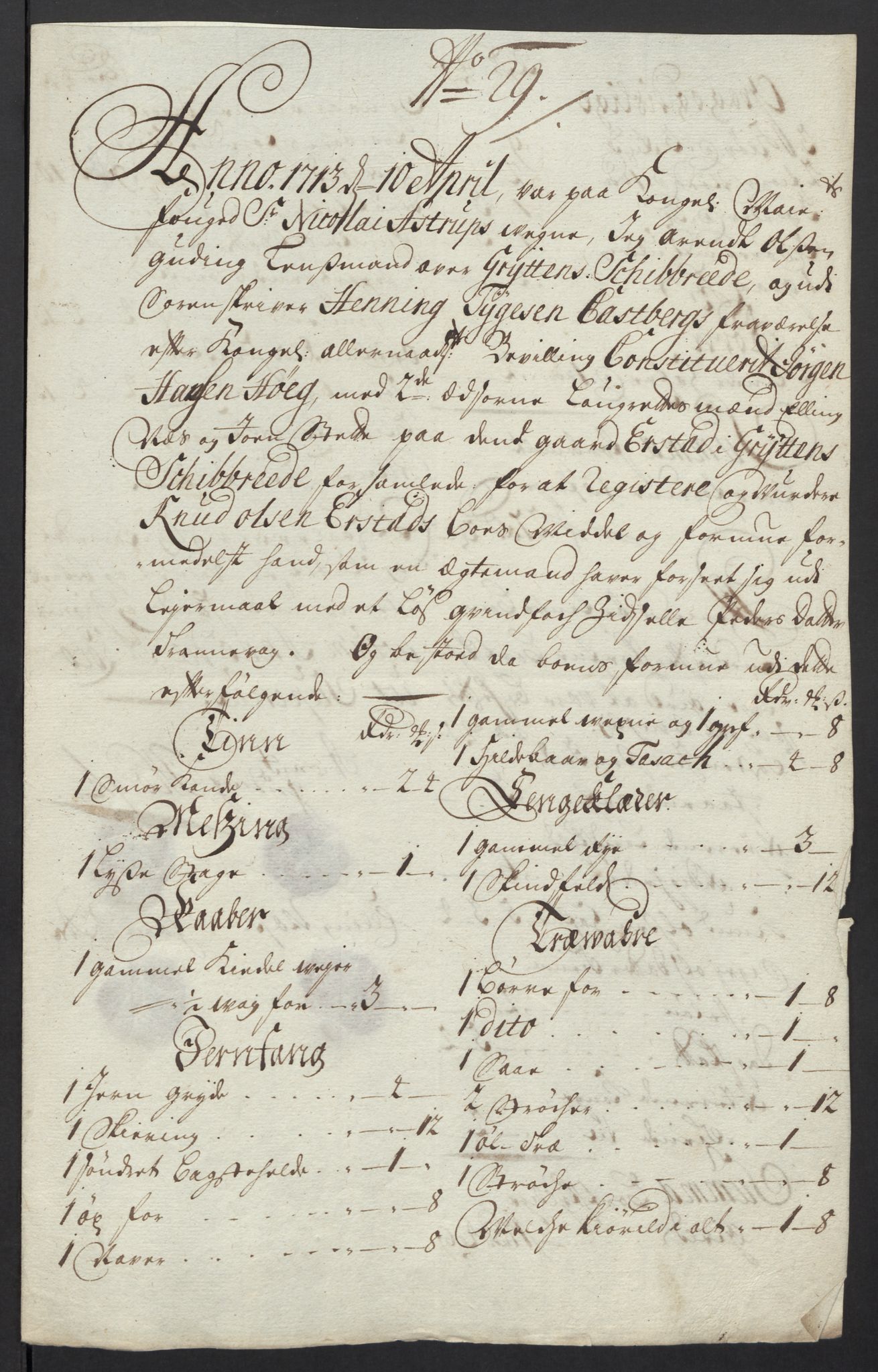 Rentekammeret inntil 1814, Reviderte regnskaper, Fogderegnskap, RA/EA-4092/R54/L3565: Fogderegnskap Sunnmøre, 1712-1713, p. 509