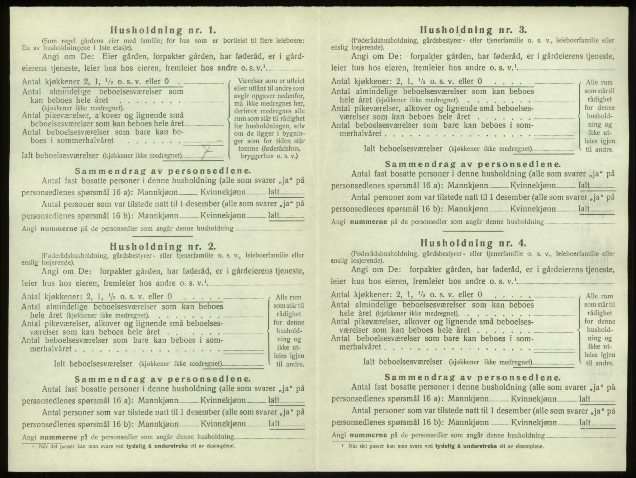 SAB, 1920 census for Haus, 1920, p. 380