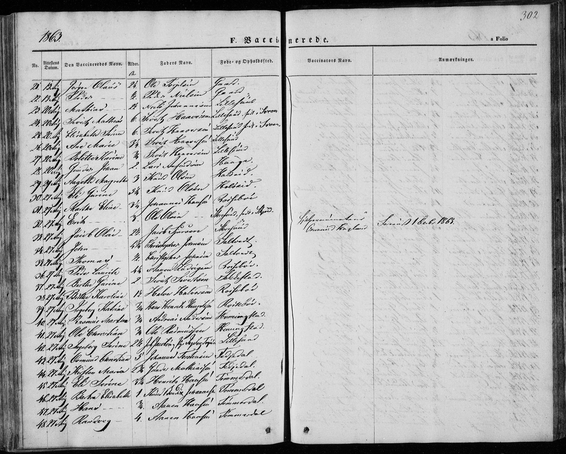 Torvastad sokneprestkontor, AV/SAST-A -101857/H/Ha/Haa/L0011: Parish register (official) no. A 11, 1857-1866, p. 302