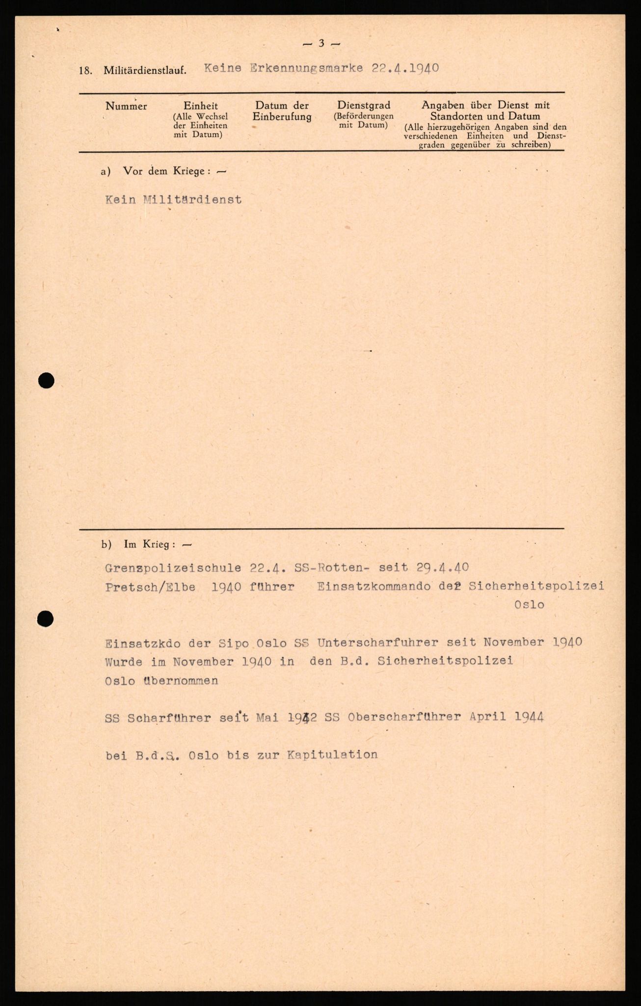 Forsvaret, Forsvarets overkommando II, AV/RA-RAFA-3915/D/Db/L0038: CI Questionaires. Tyske okkupasjonsstyrker i Norge. Østerrikere., 1945-1946, p. 56