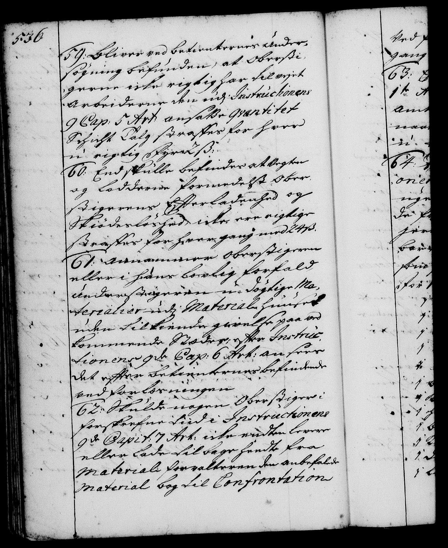 Rentekammeret, Kammerkanselliet, AV/RA-EA-3111/G/Gg/Ggi/L0001: Norsk instruksjonsprotokoll med register (merket RK 53.34), 1720-1729, p. 536