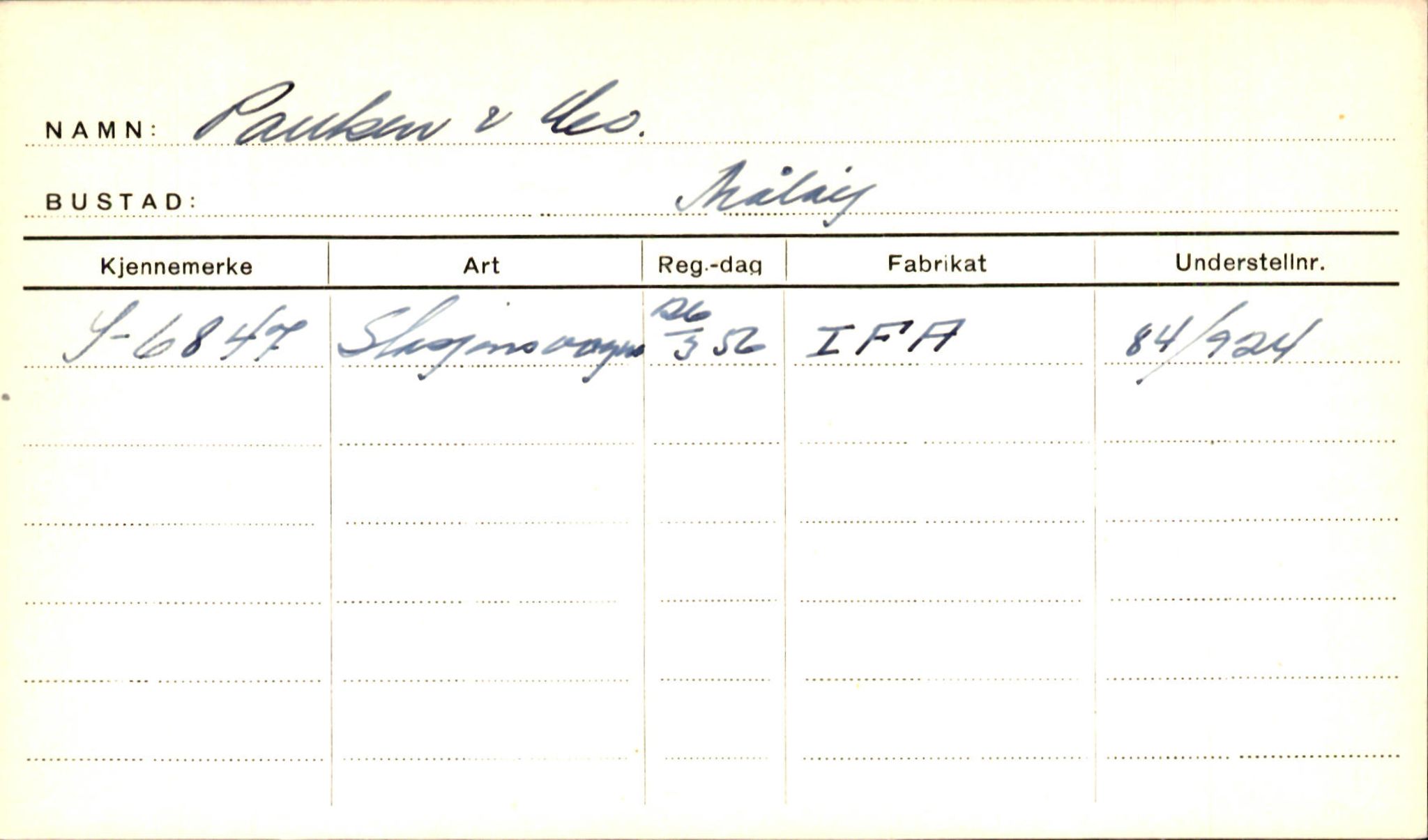 Statens vegvesen, Sogn og Fjordane vegkontor, SAB/A-5301/4/F/L0001D: Eigarregister Fjordane til 1.6.1961, 1930-1961, p. 1179
