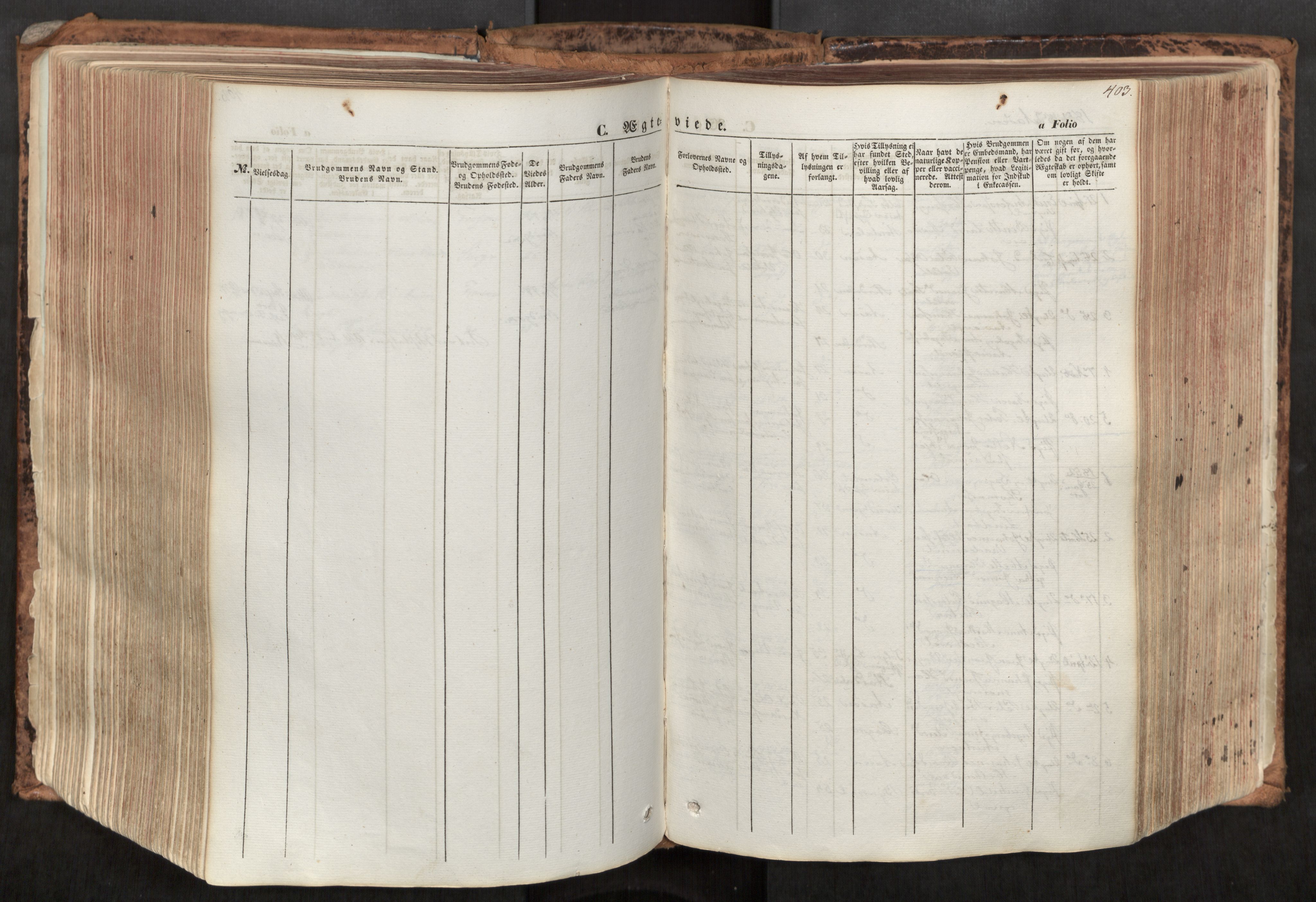 Ministerialprotokoller, klokkerbøker og fødselsregistre - Nord-Trøndelag, SAT/A-1458/713/L0116: Parish register (official) no. 713A07, 1850-1877, p. 403
