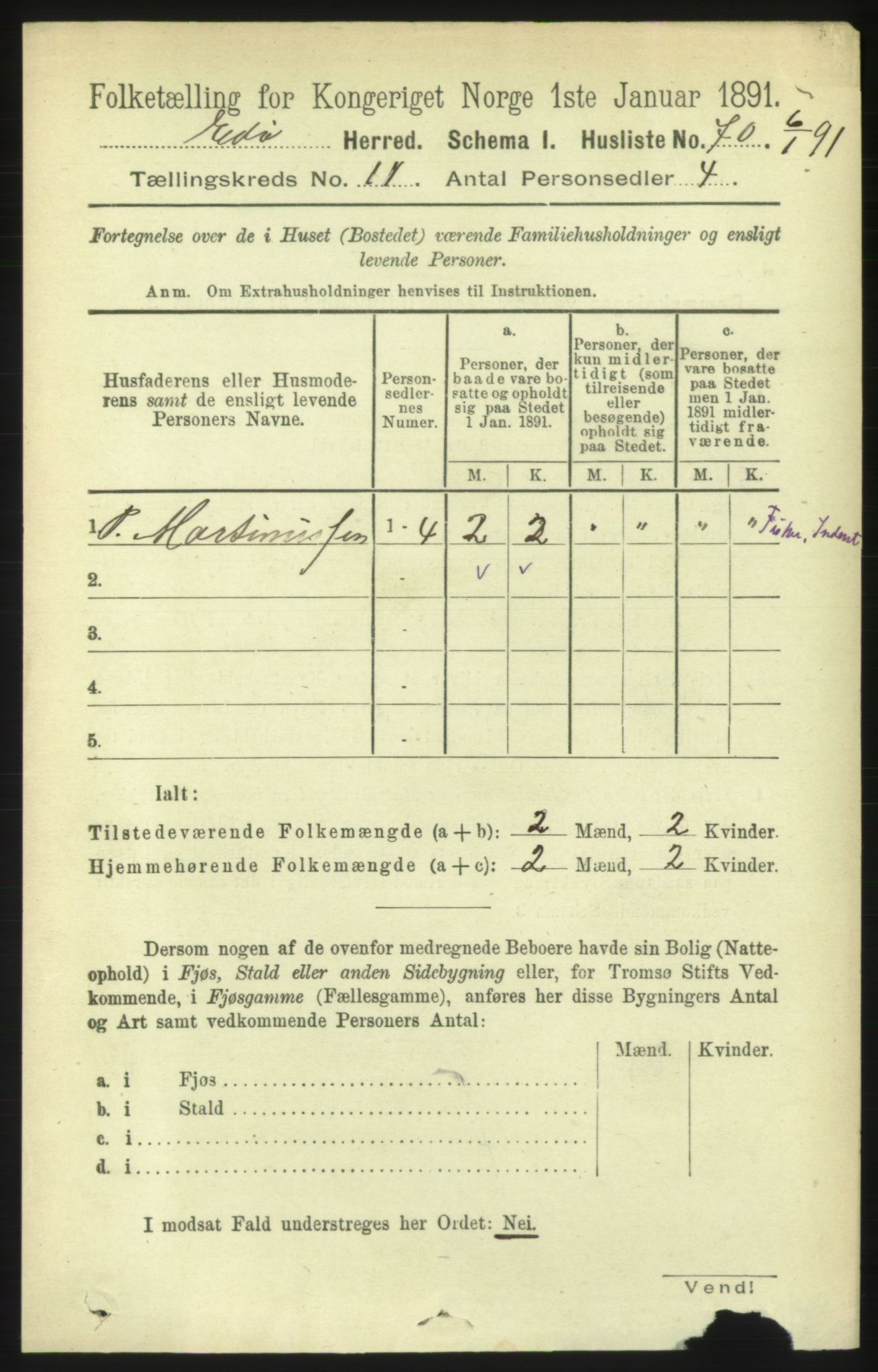 RA, 1891 census for 1573 Edøy, 1891, p. 2952